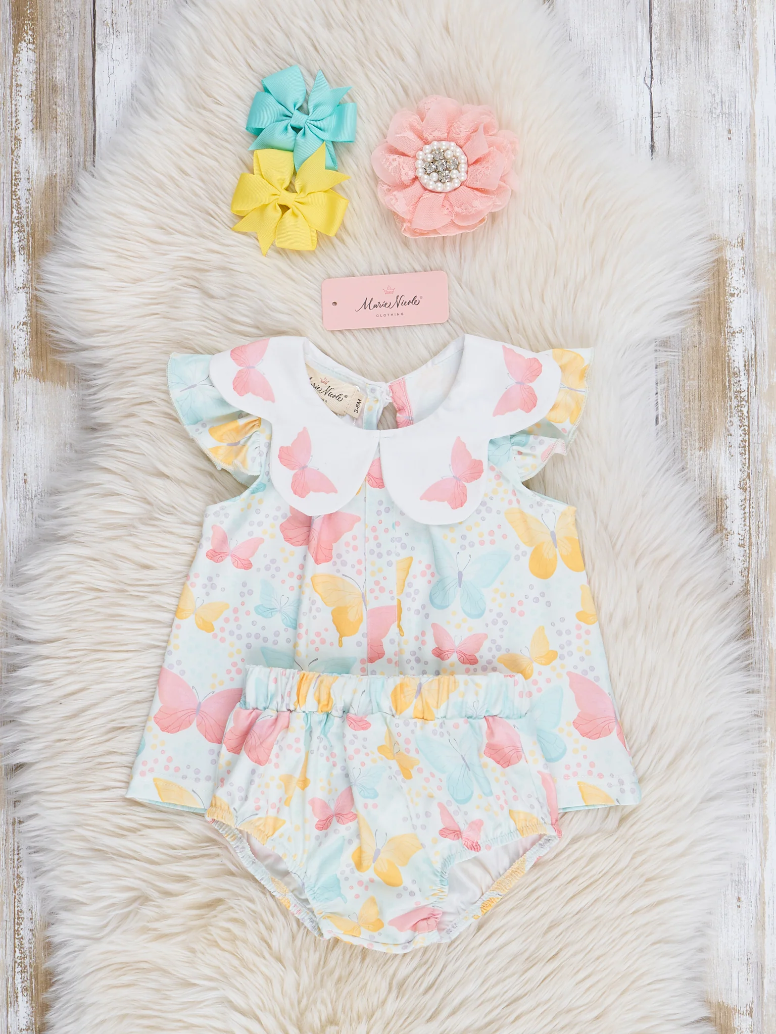 Pastel Butterflies Bloomers Outfit - Image 3