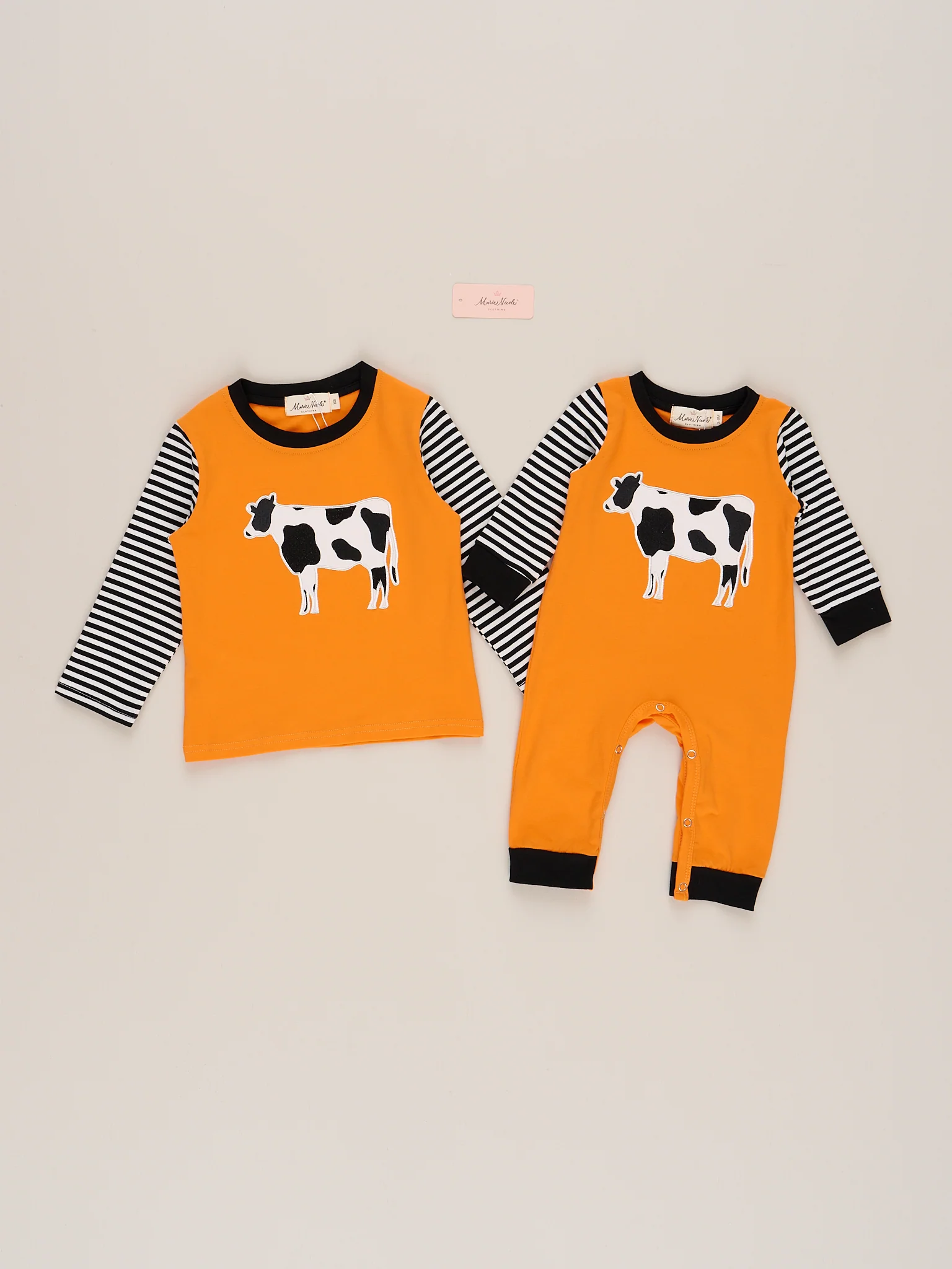 Pasture Pal Embroidered Cow Romper - Image 3