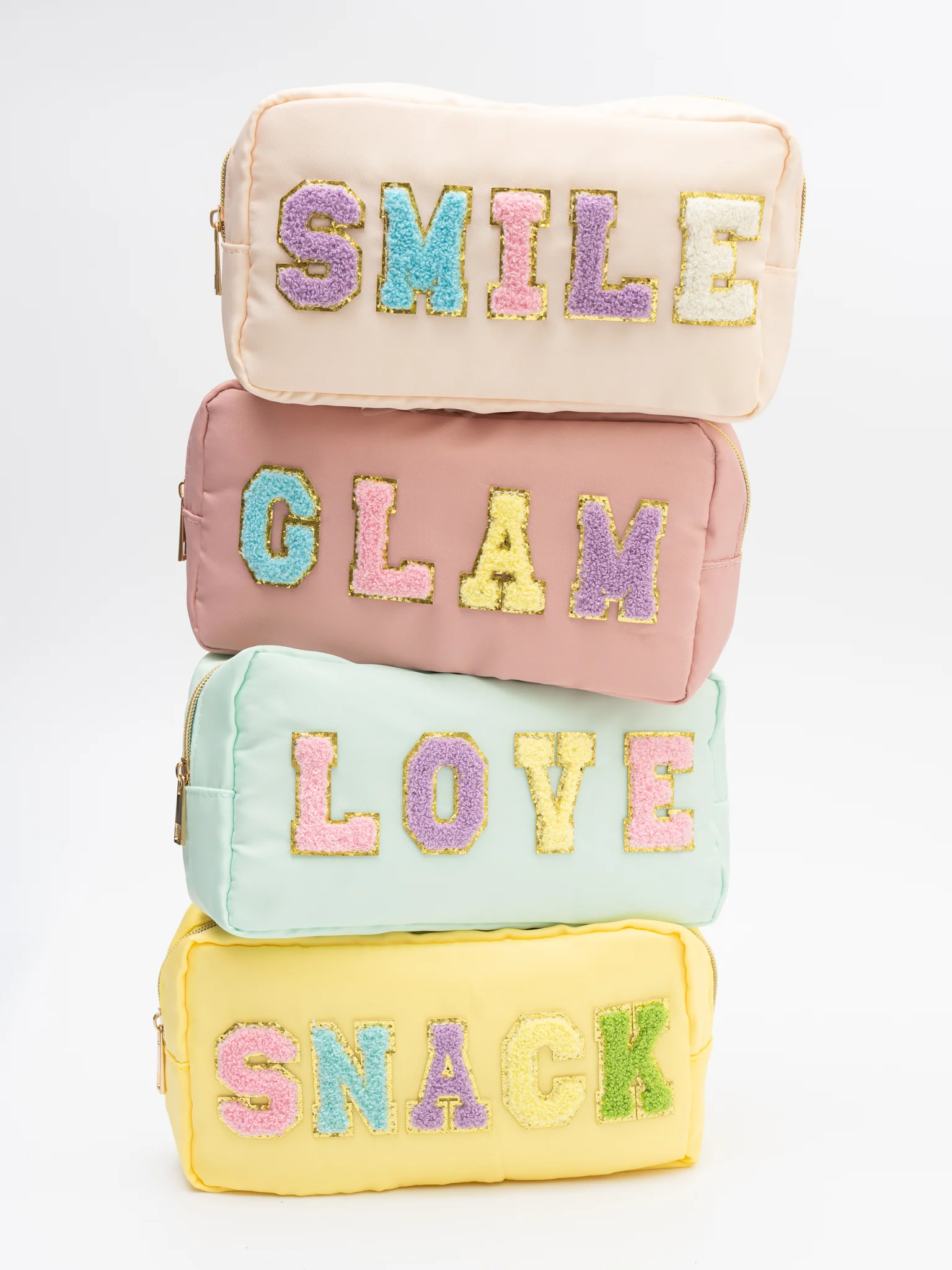Patch Zippered Pouch