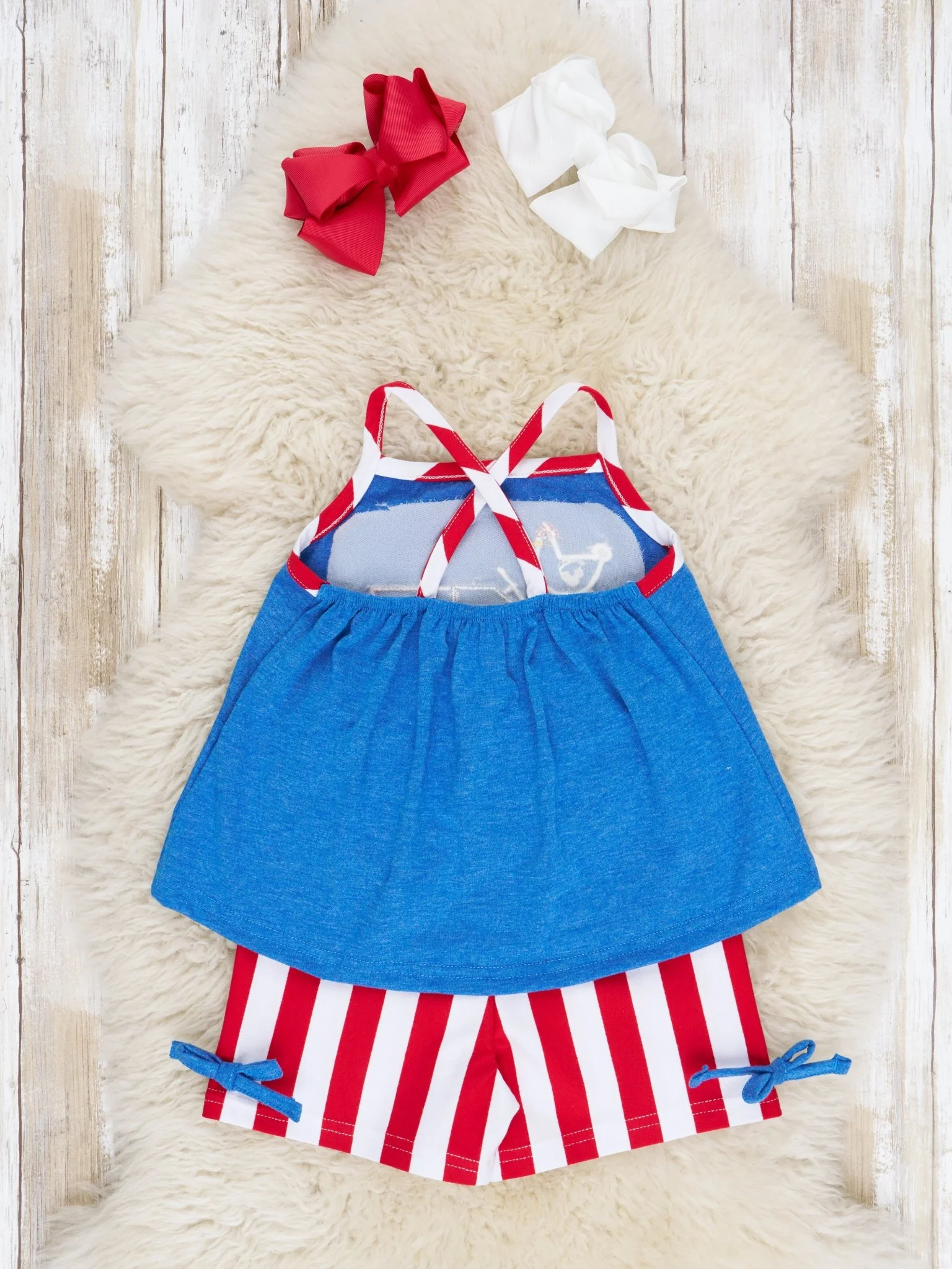 Patriotic Chicken Tractor Outfit - Image 3