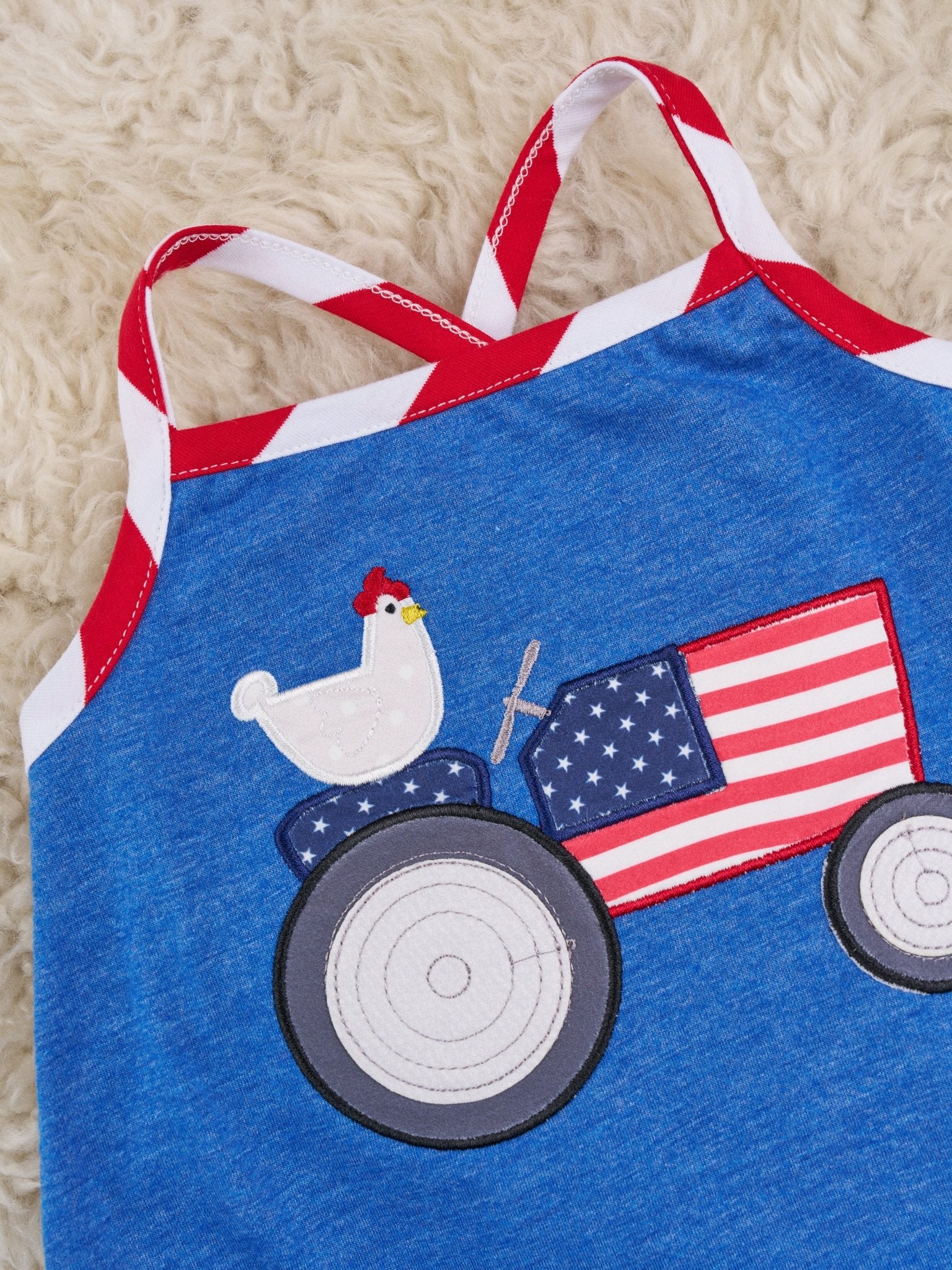 Patriotic Chicken Tractor Outfit - Image 4