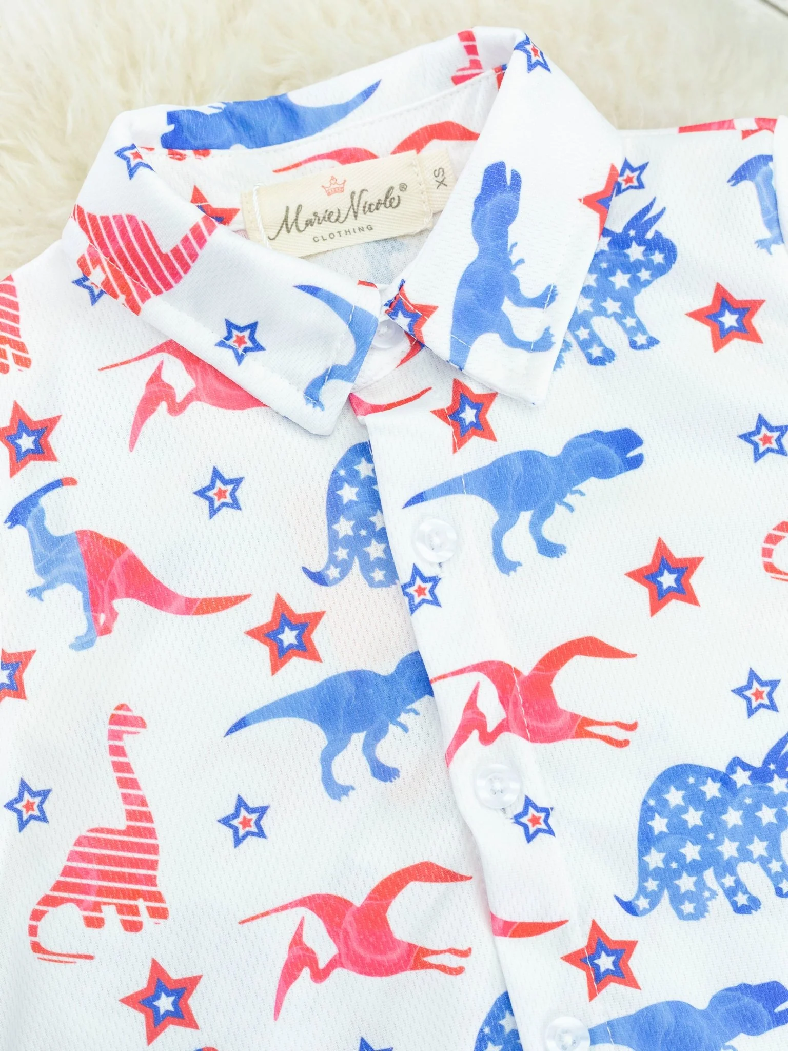 Patriotic Dinosaur Polo - Image 3