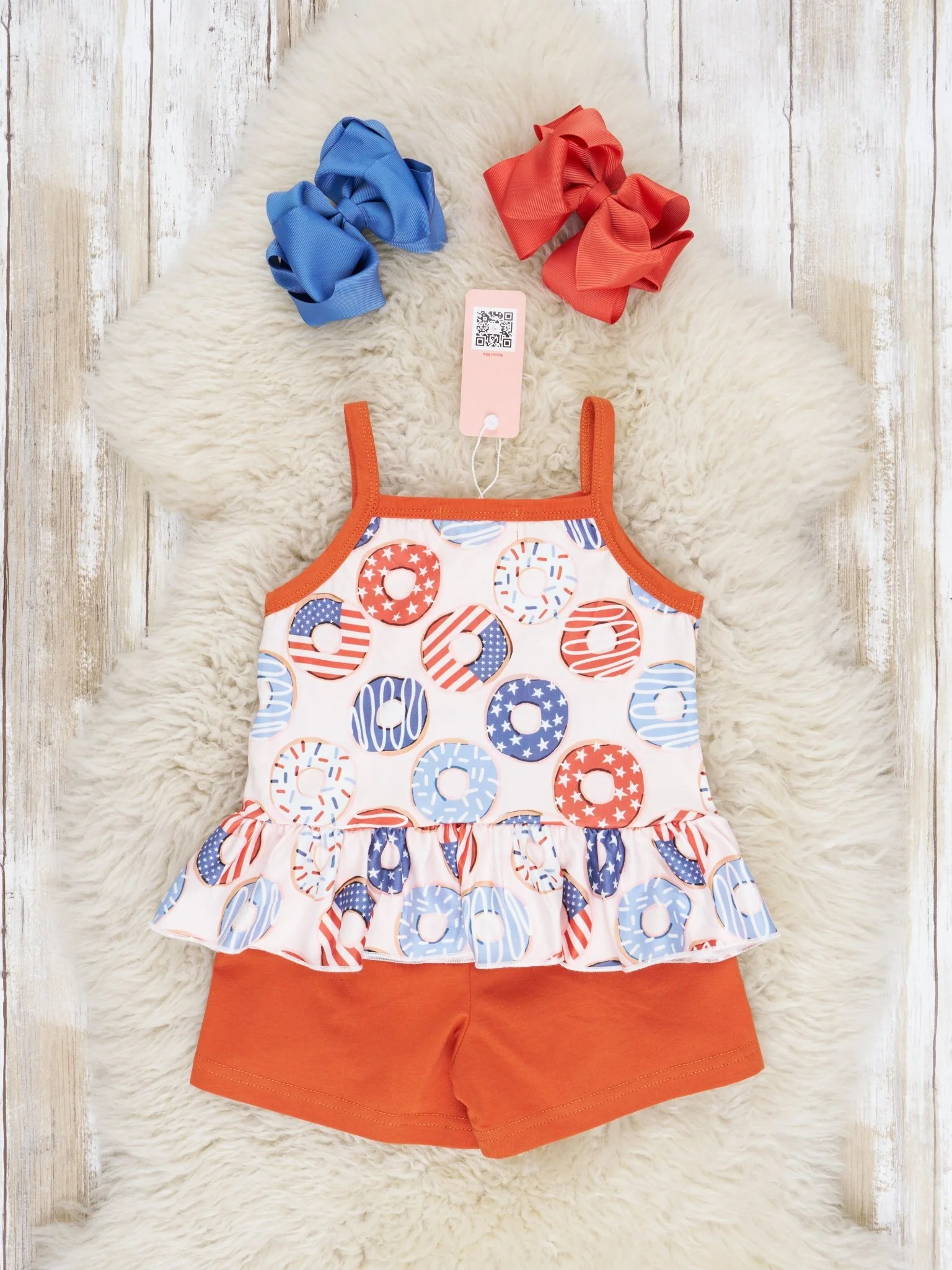 Patriotic Donut Ruffle Outfit - Image 4