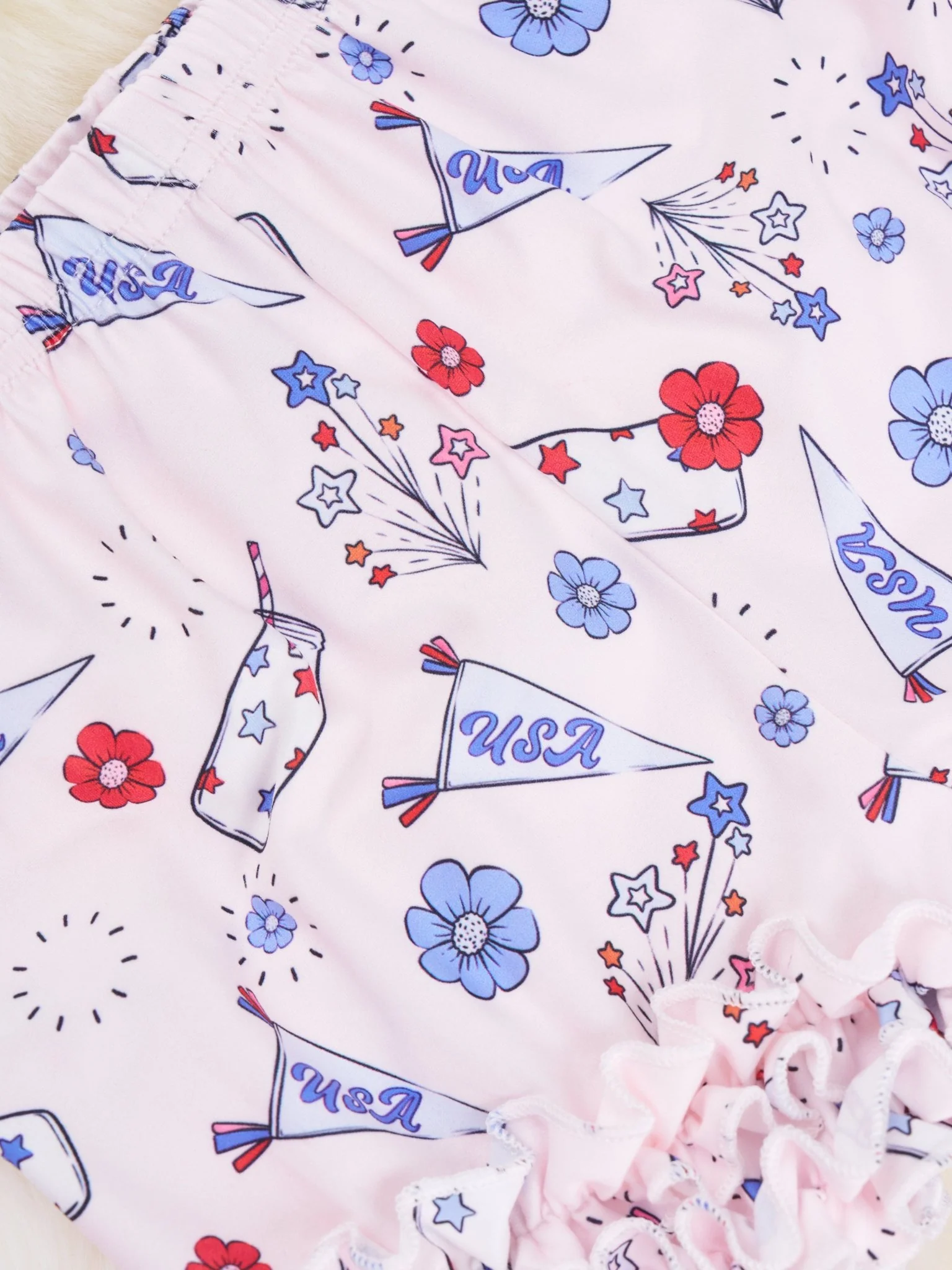Patriotic Floral Icing Ruffle Outfit - Image 4