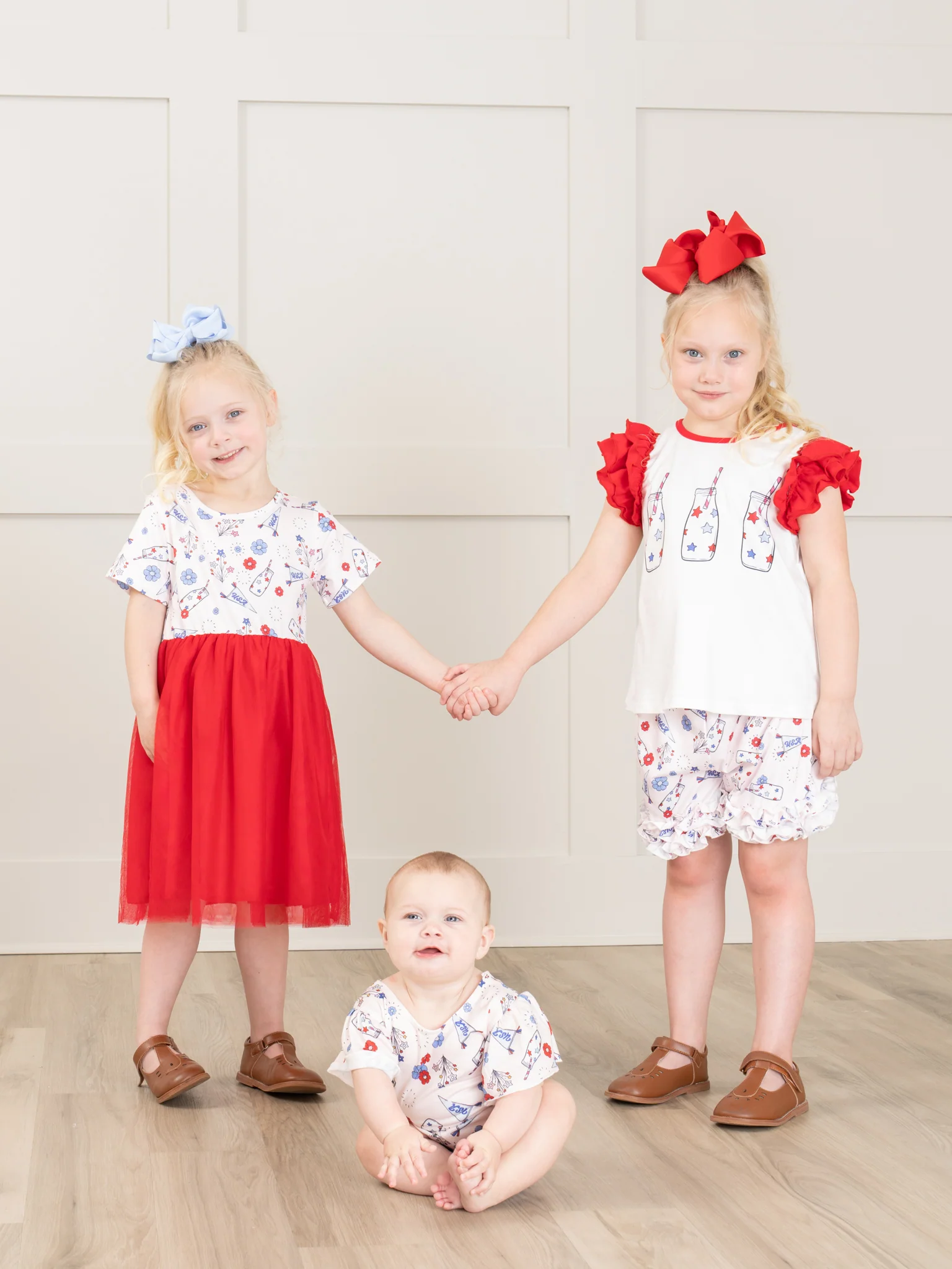 Patriotic Floral Tulle Dress - Image 3