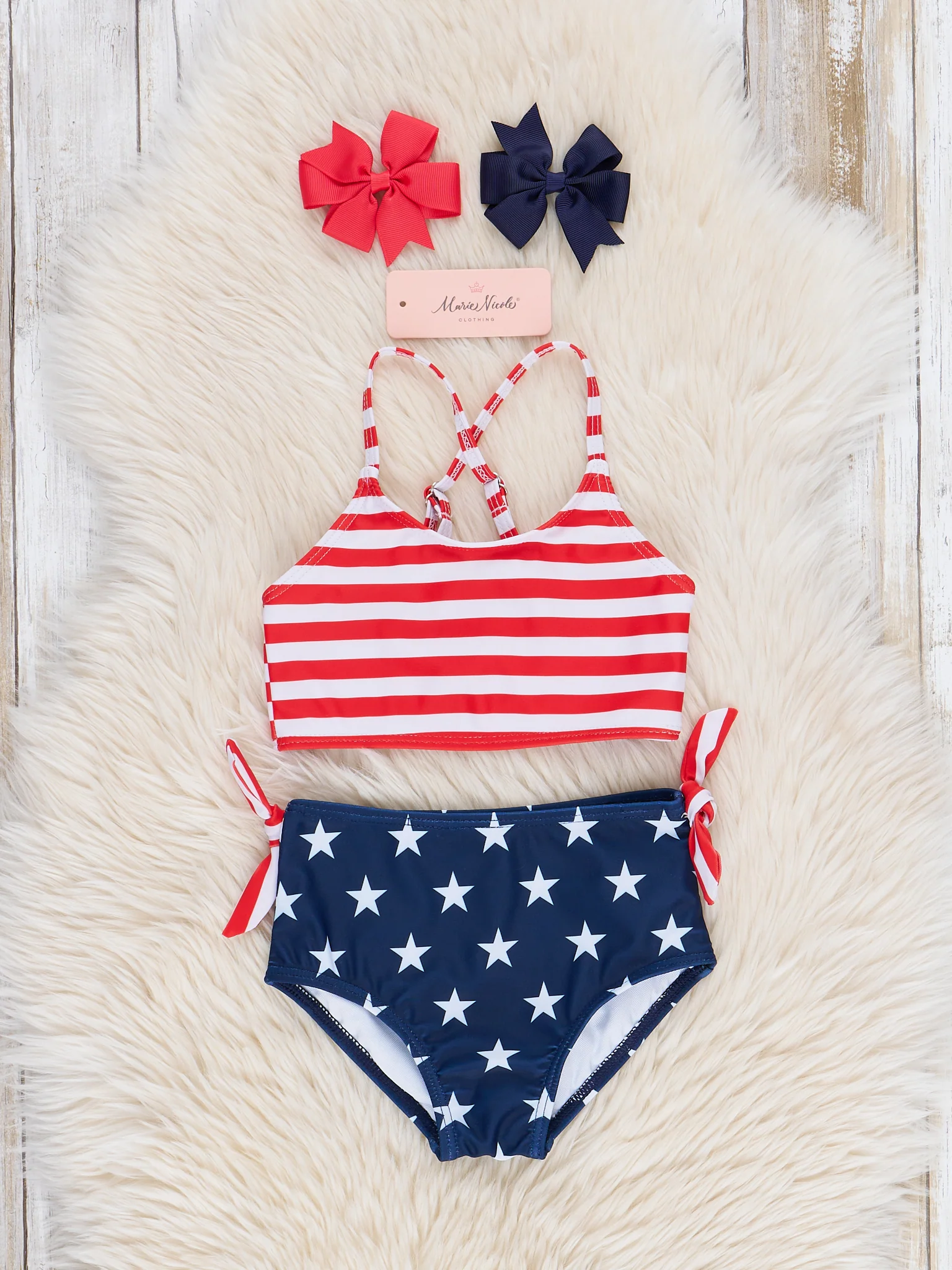 Patriotic Halter Swimsuit - Image 2