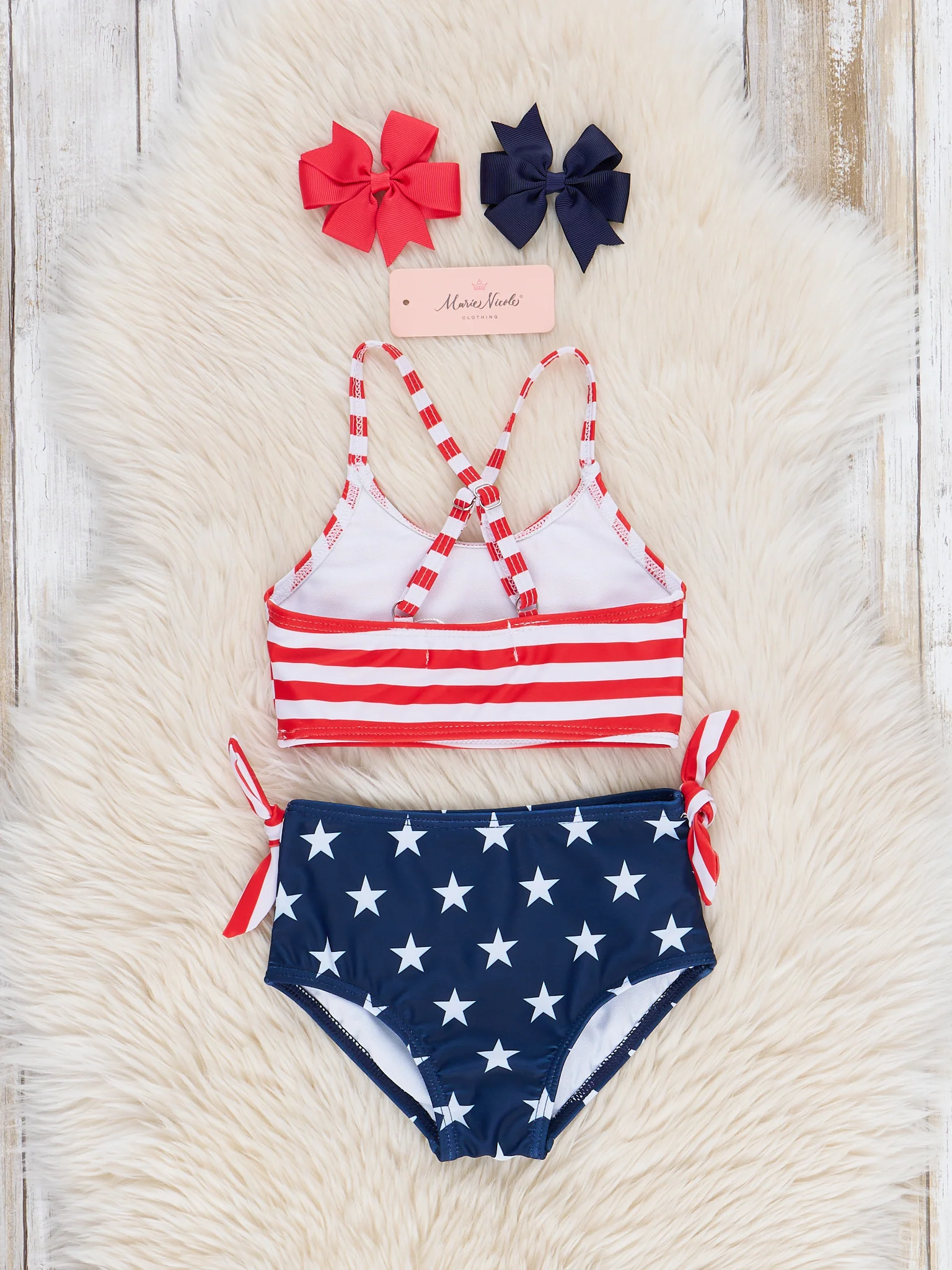 Patriotic Halter Swimsuit - Image 3