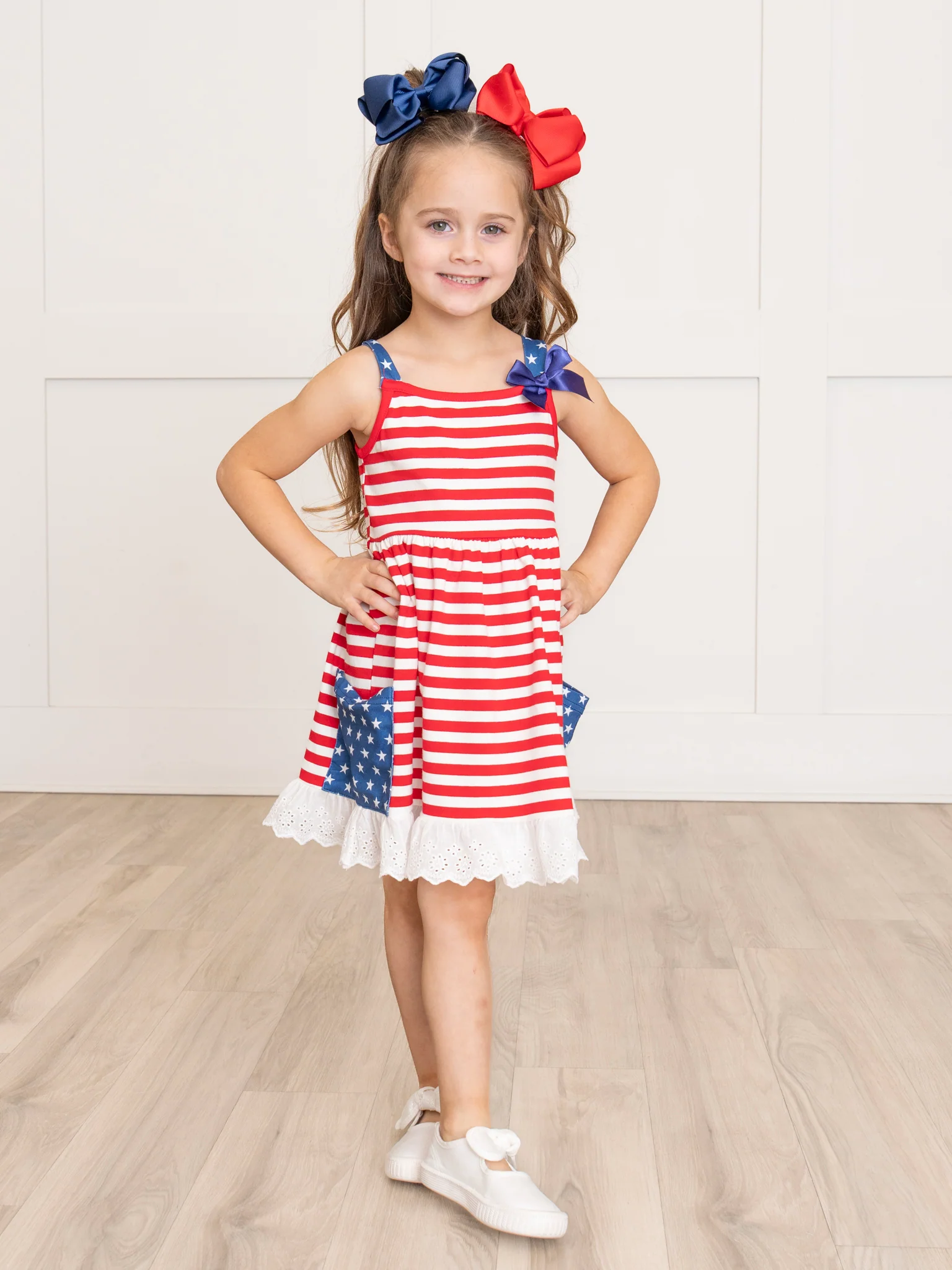 Patriotic Lace Hem Dress - Image 3