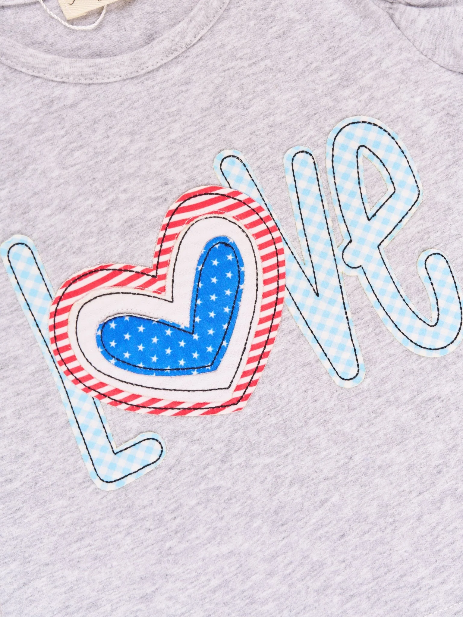 Patriotic "LOVE" Ruffle Outfit - Image 3