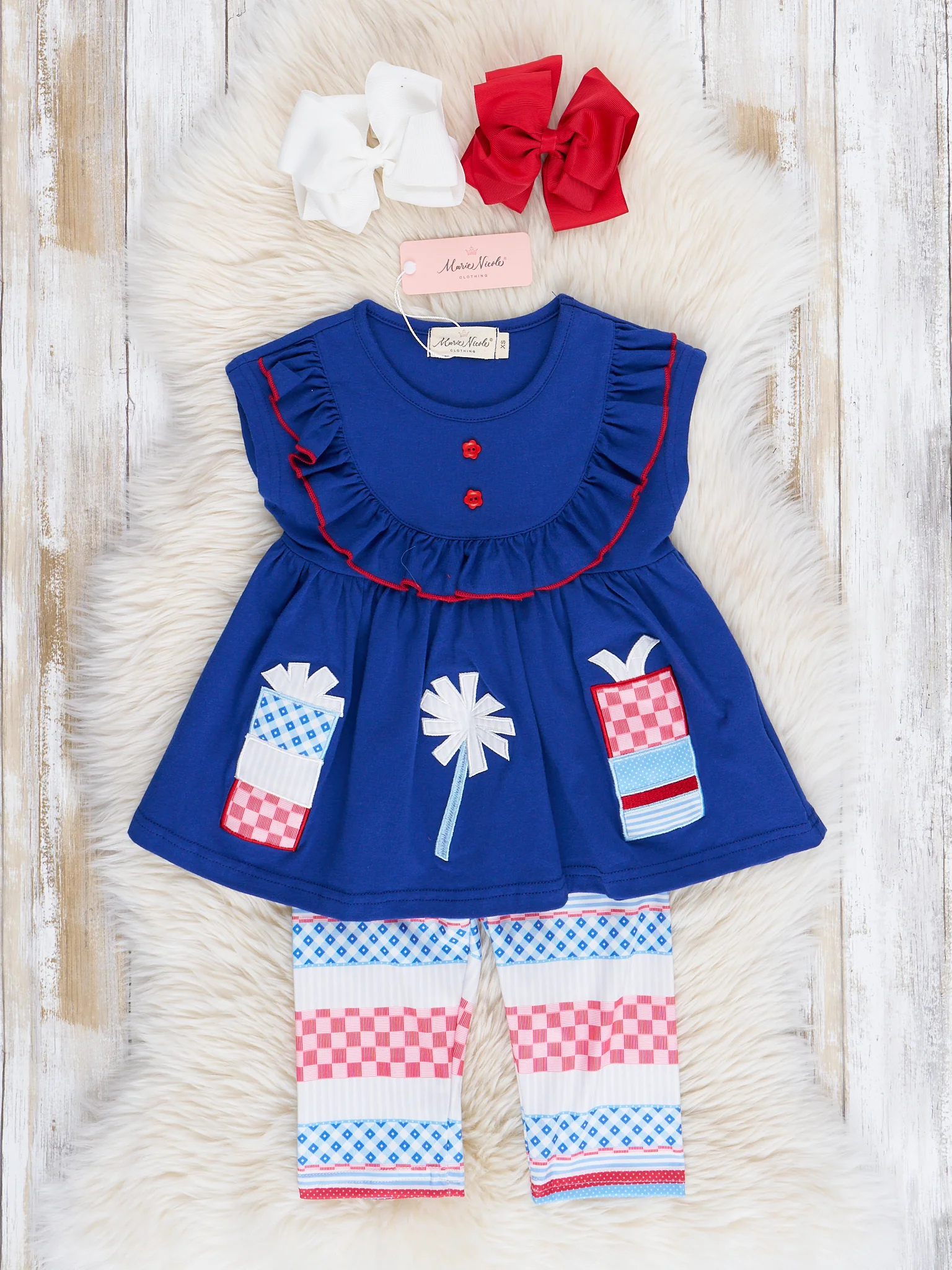 Patriotic Party Ruffle Outfit - Image 2