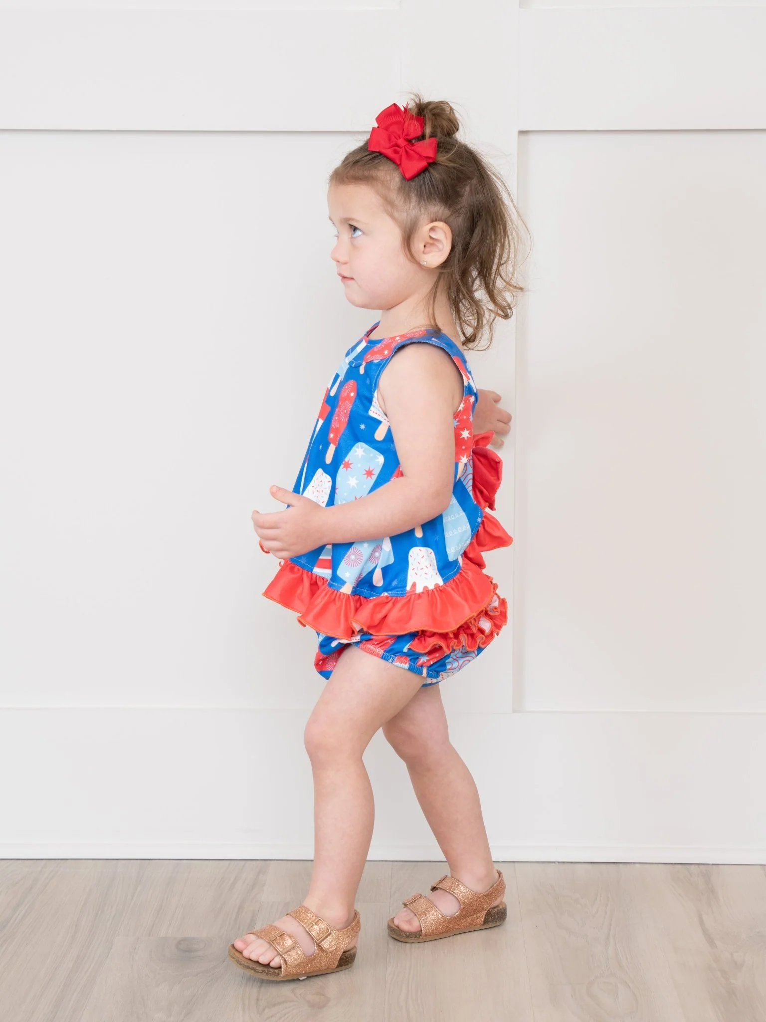 Patriotic Popsicle Ruffle Bloomers Outfit - Image 3