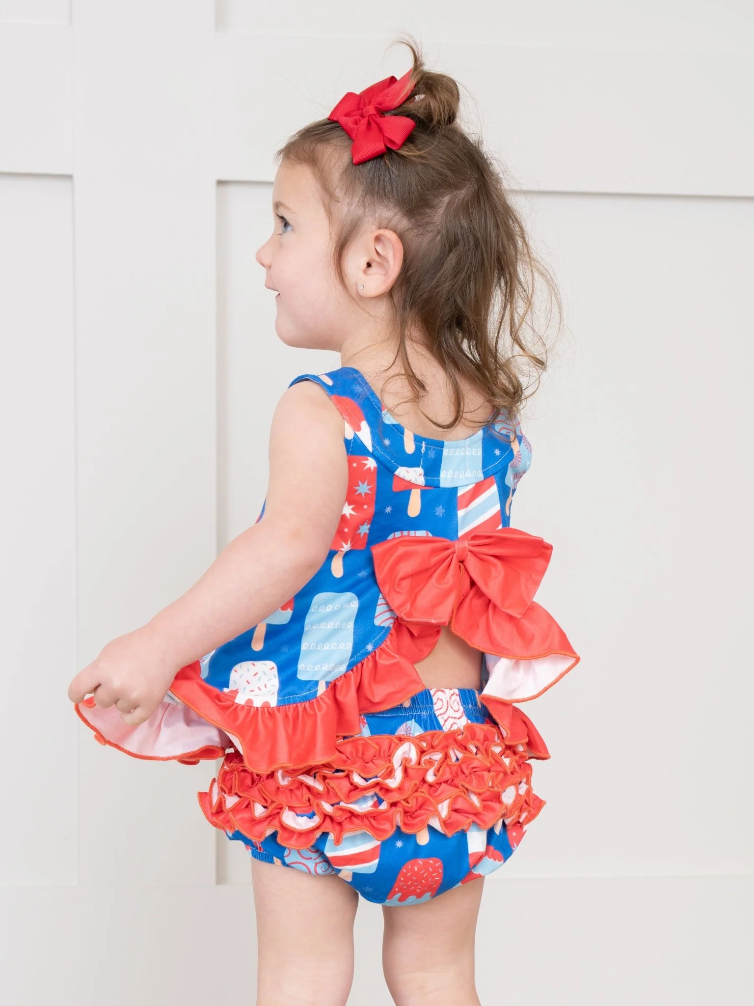 Patriotic Popsicle Ruffle Bloomers Outfit - Image 6