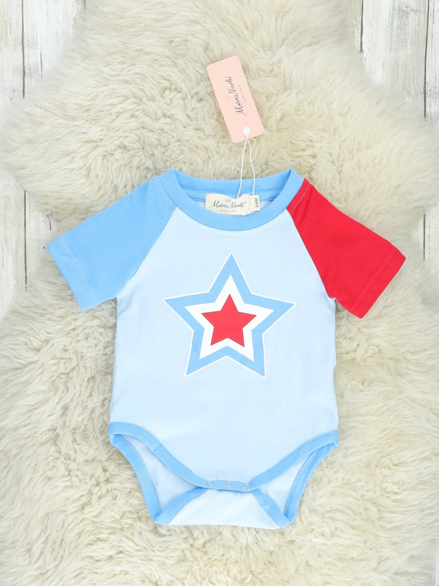 Patriotic Stripe Star Romper
