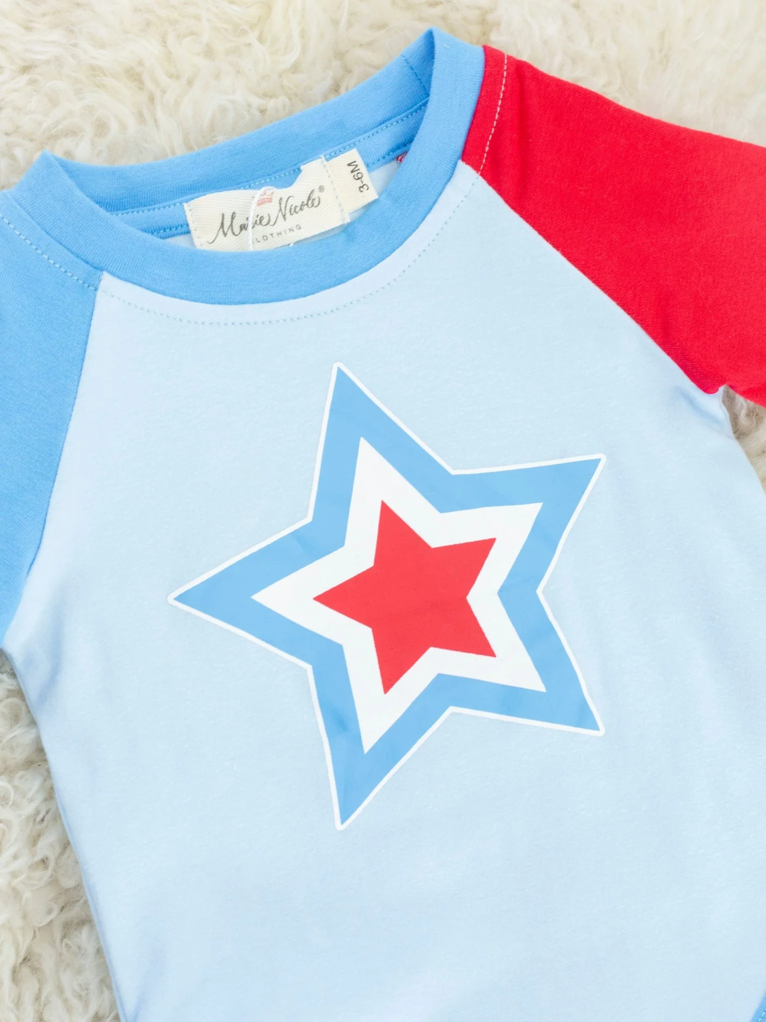 Patriotic Stripe Star Romper - Image 2