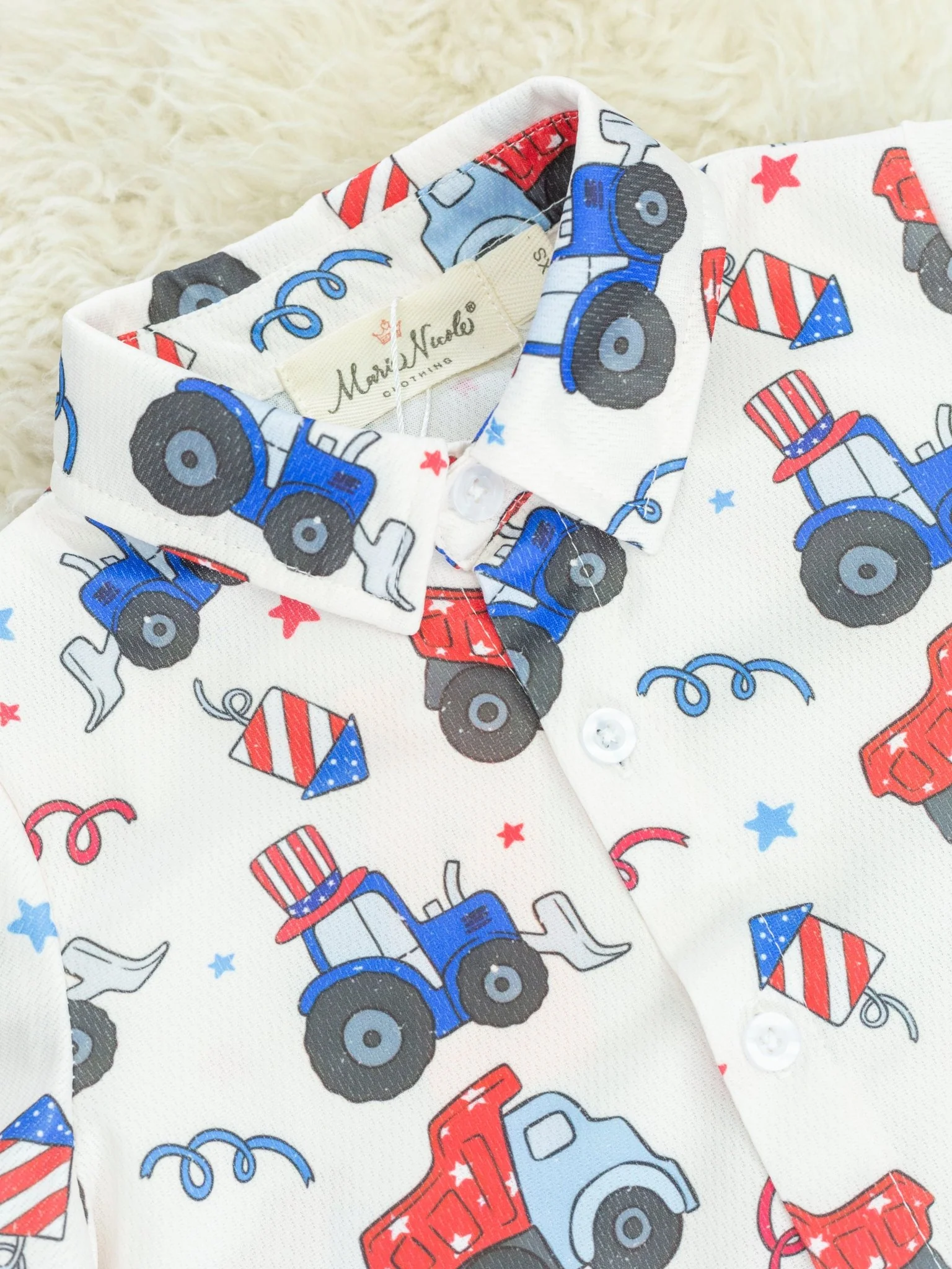 Patriotic Tractor Polo - Image 3