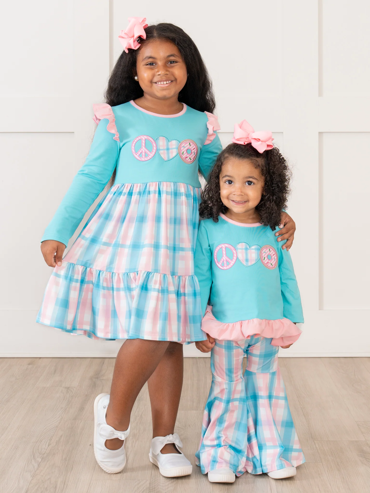 Peace Love Donuts Ruffle Outfit - Image 5