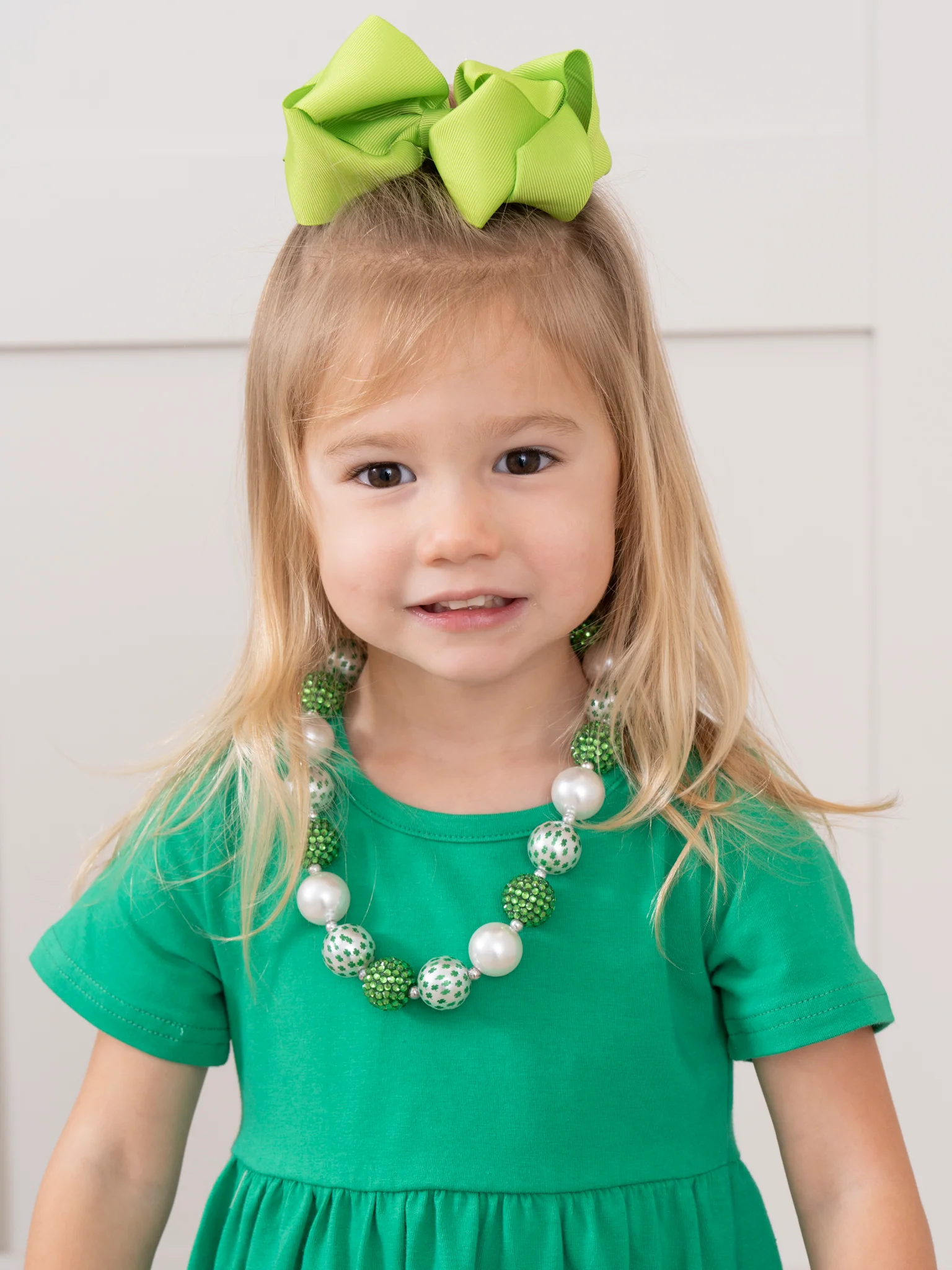 Pearl & Green Bubblegum Necklace