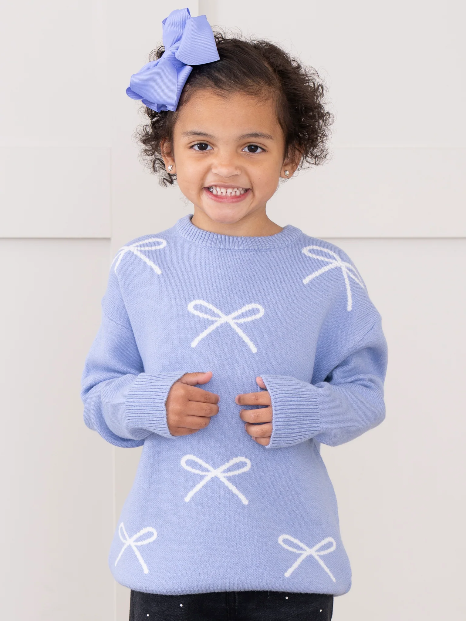 Periwinkle Sweet Ribbon Sweater