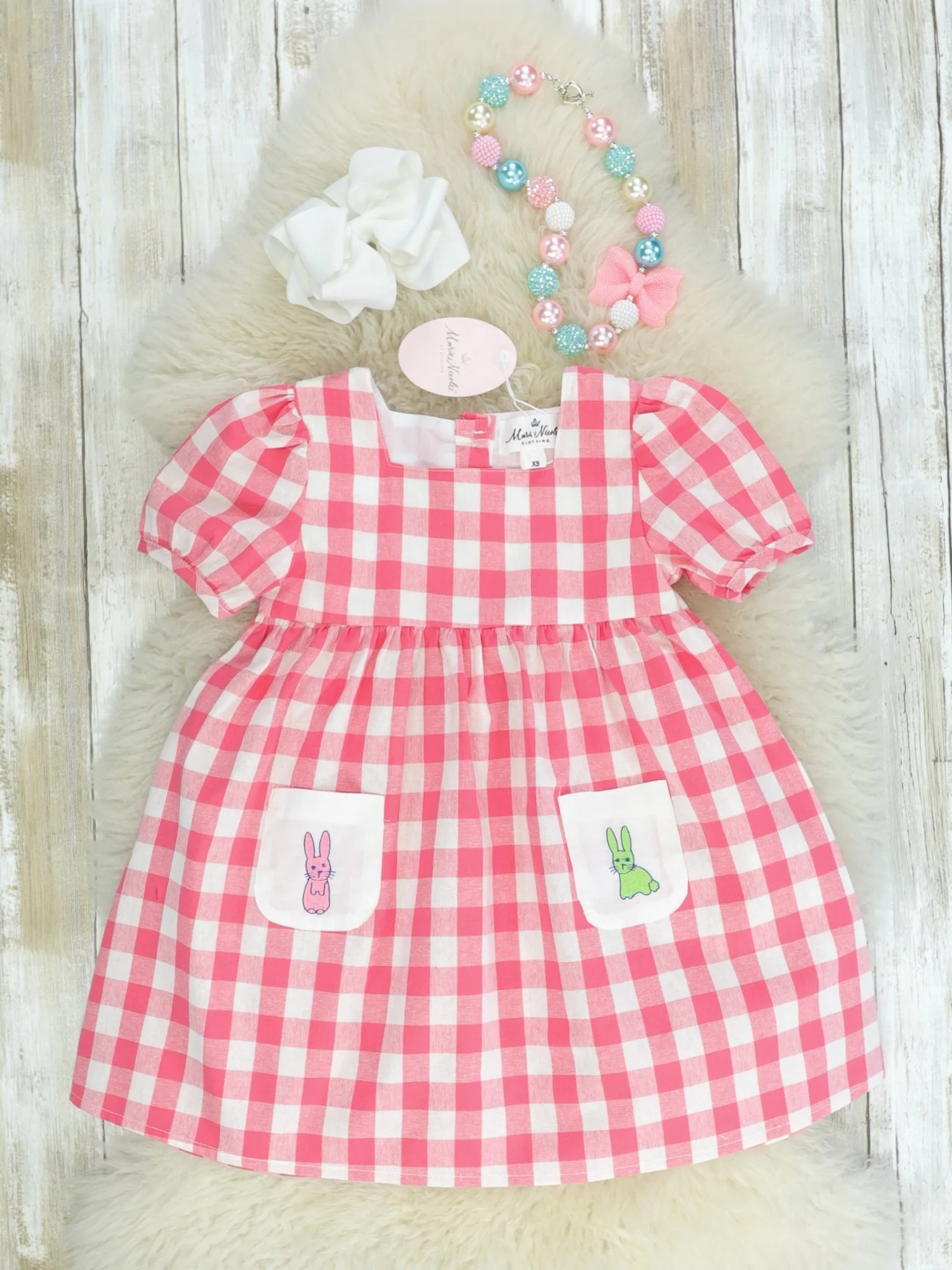 Picnic Bunnies Cotton Dress