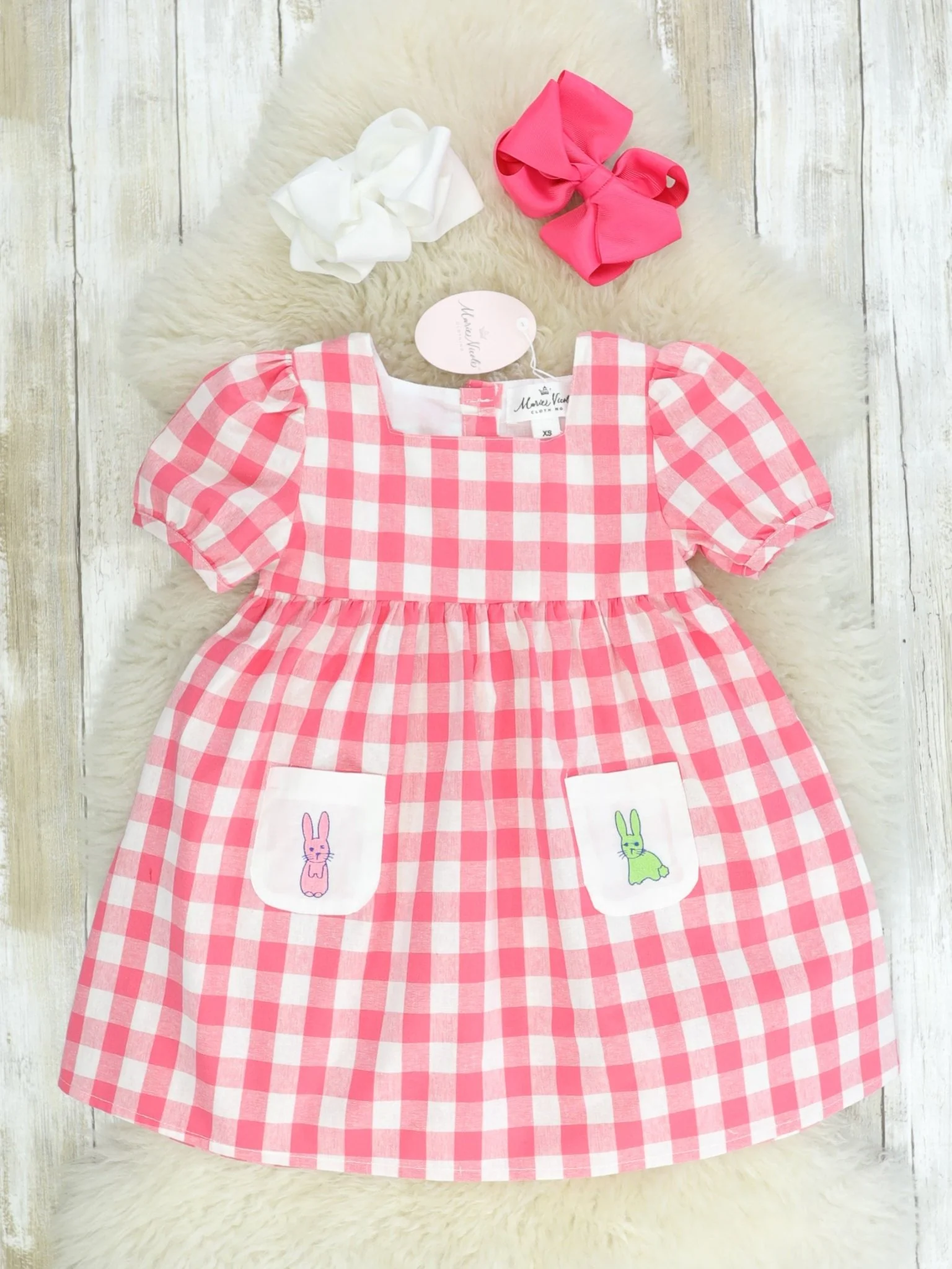 Picnic Bunnies Cotton Dress - Image 2