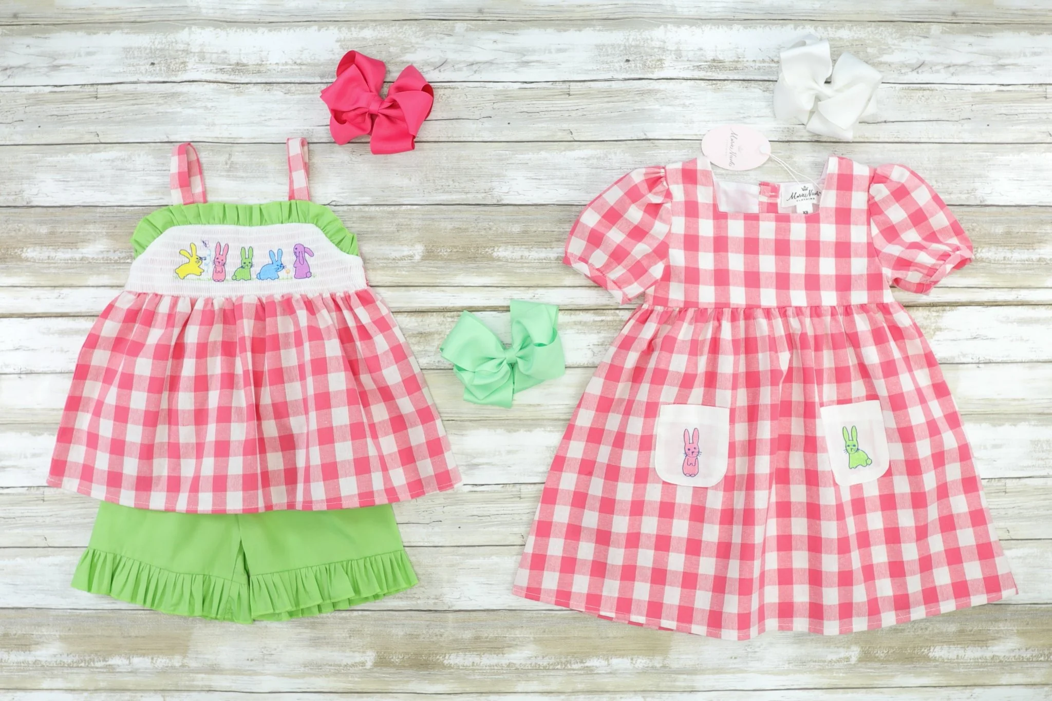 Picnic Bunnies Cotton Dress - Image 3