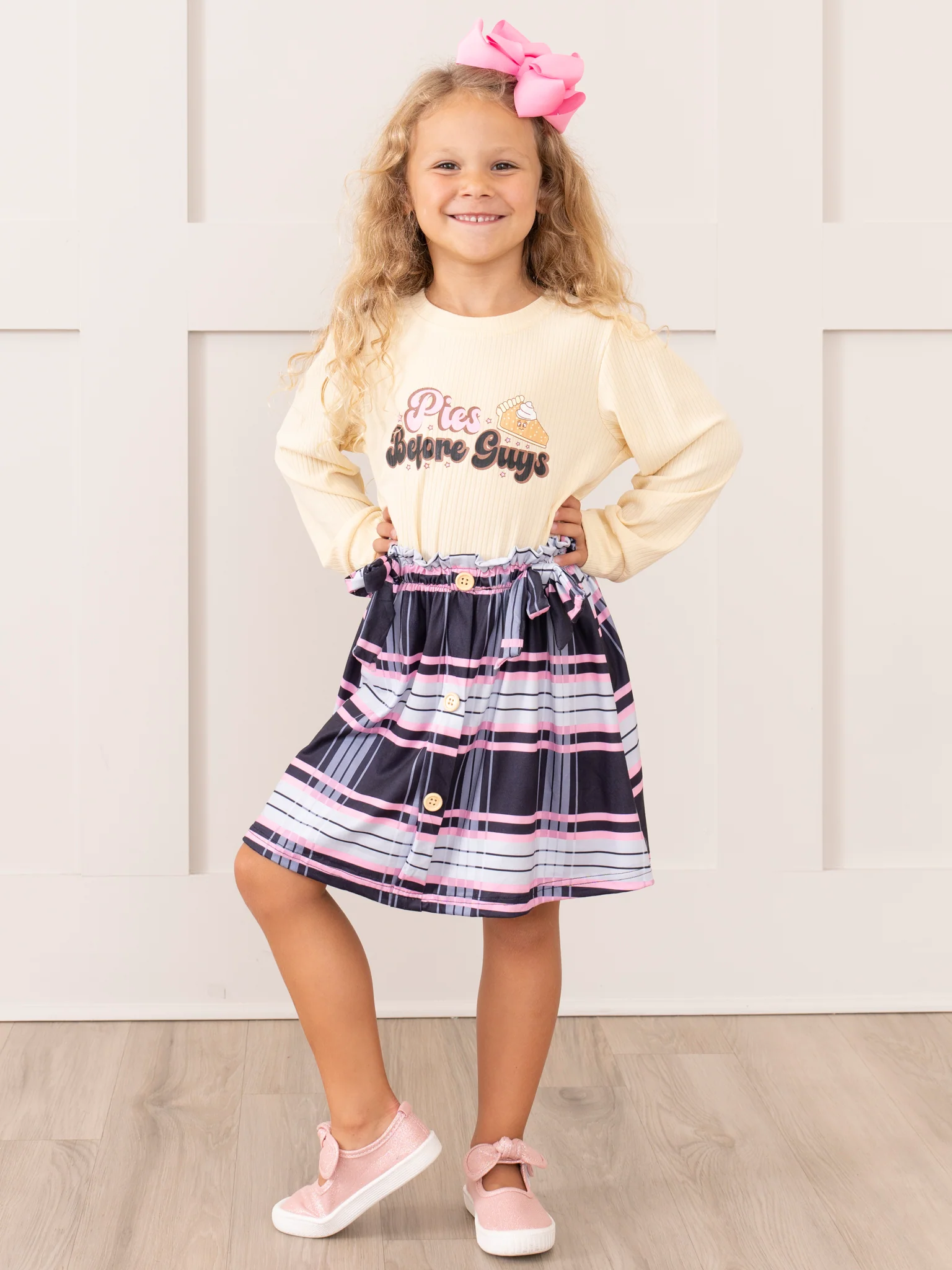 "Pies Before Guys" Plaid Outfit w/ Flannel Skirt - Image 2