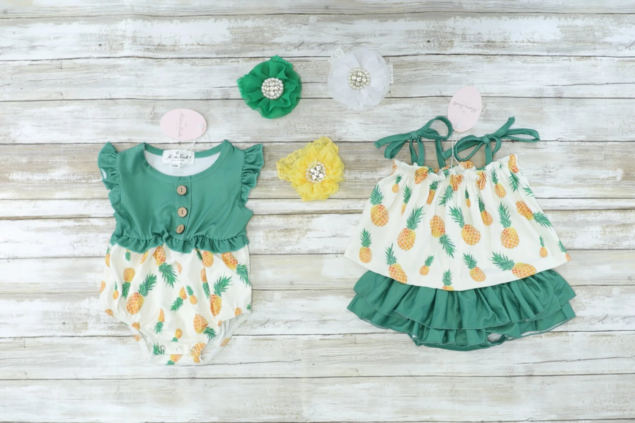 Pineapple Swing Top & Ruffle Bloomers Set - Image 3