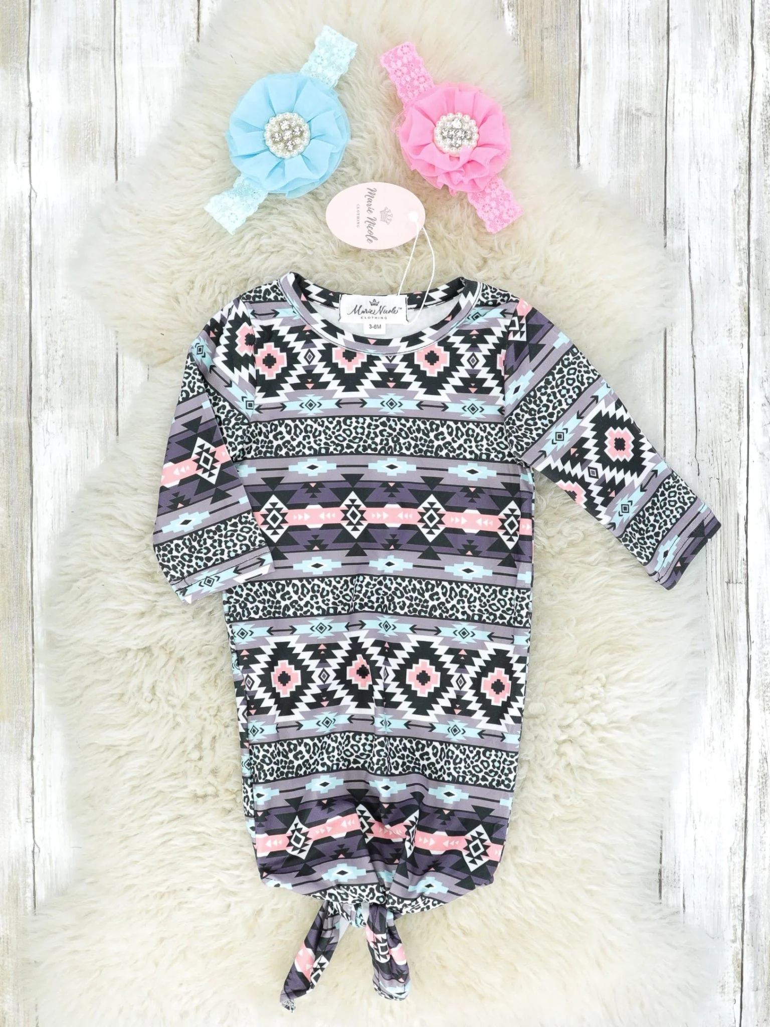Pink Aztec Knot Gown