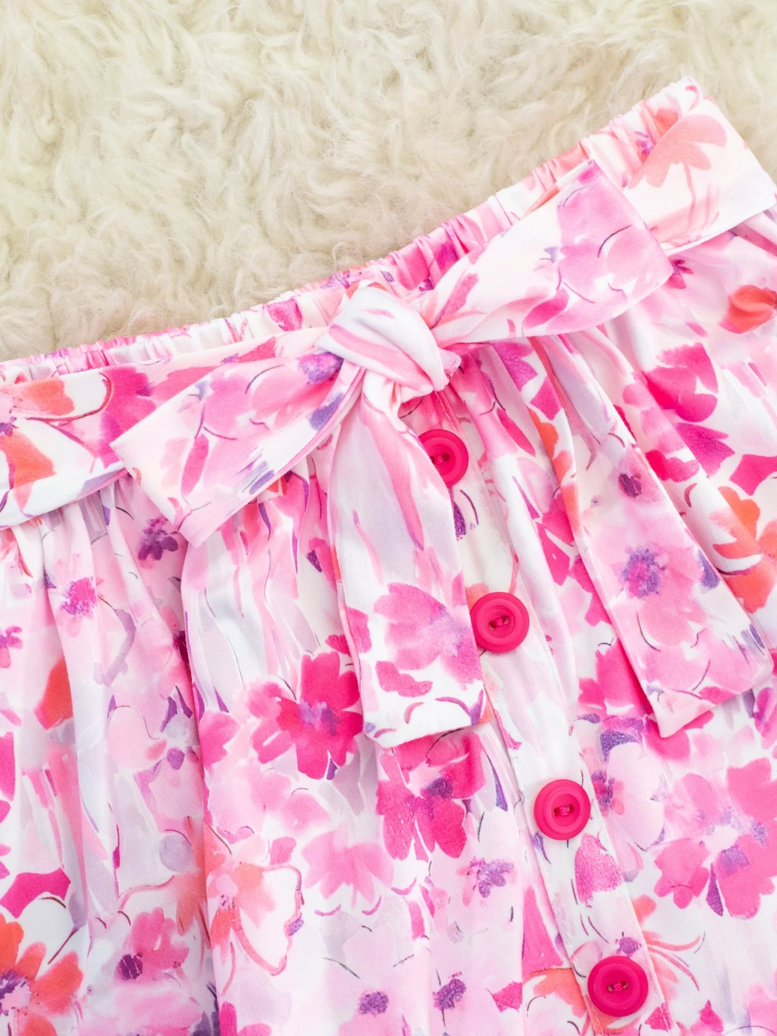 Pink Bunny Floral Ruffle Outfit - Image 3