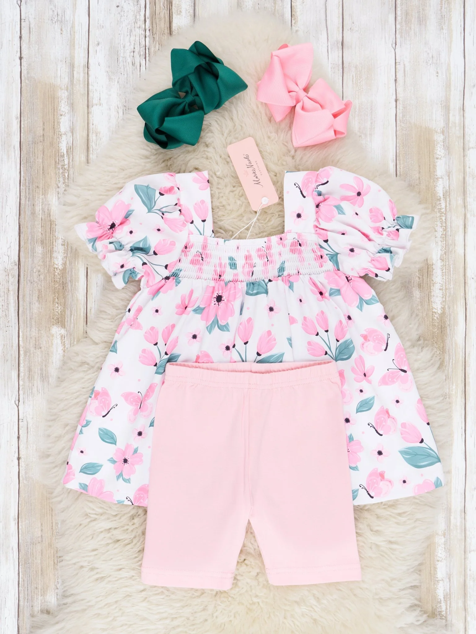 Pink Daffodil Ruffle Outfit - Image 2