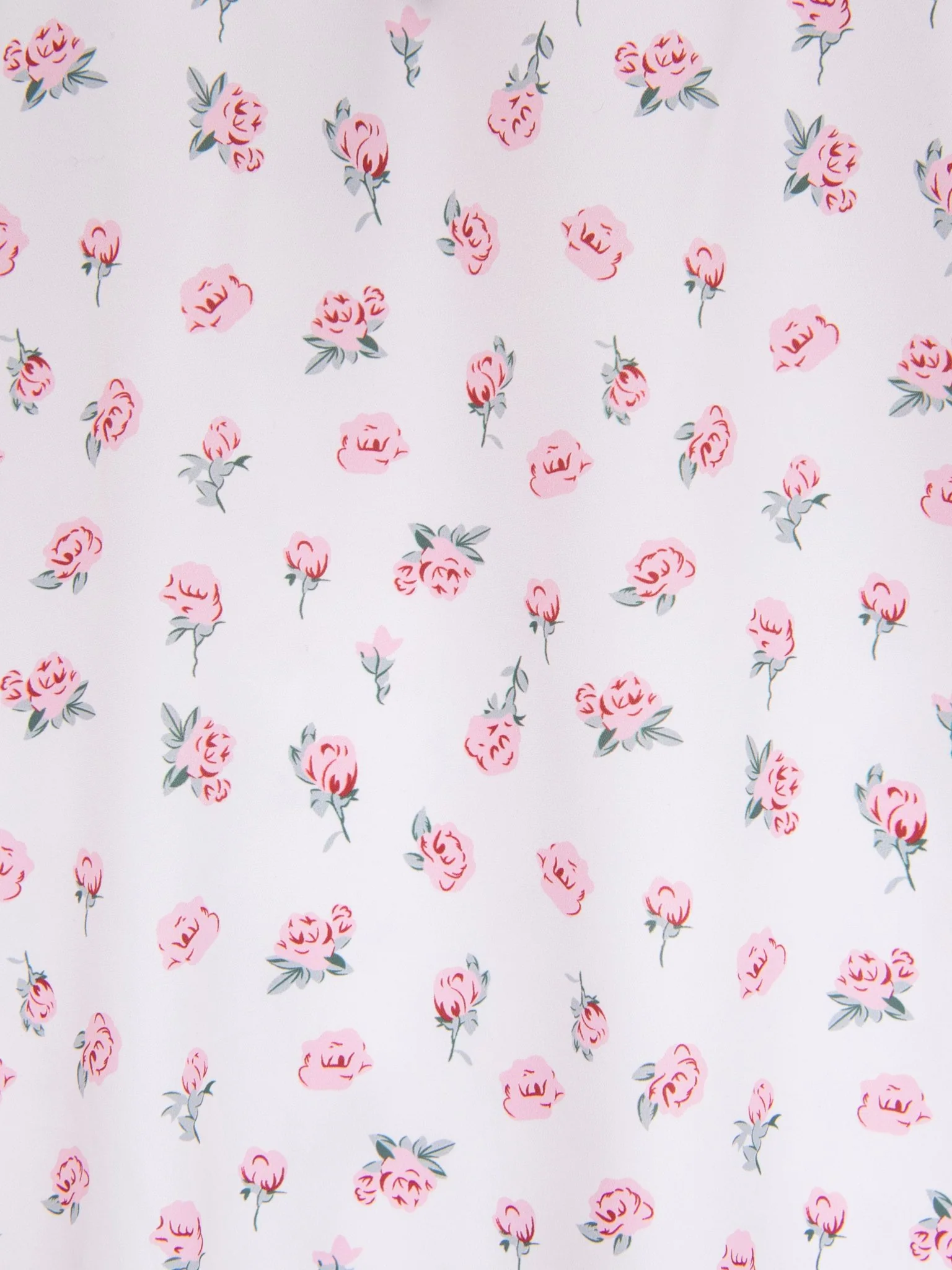 Pink Floral Puff Sleeve Dress - Image 6