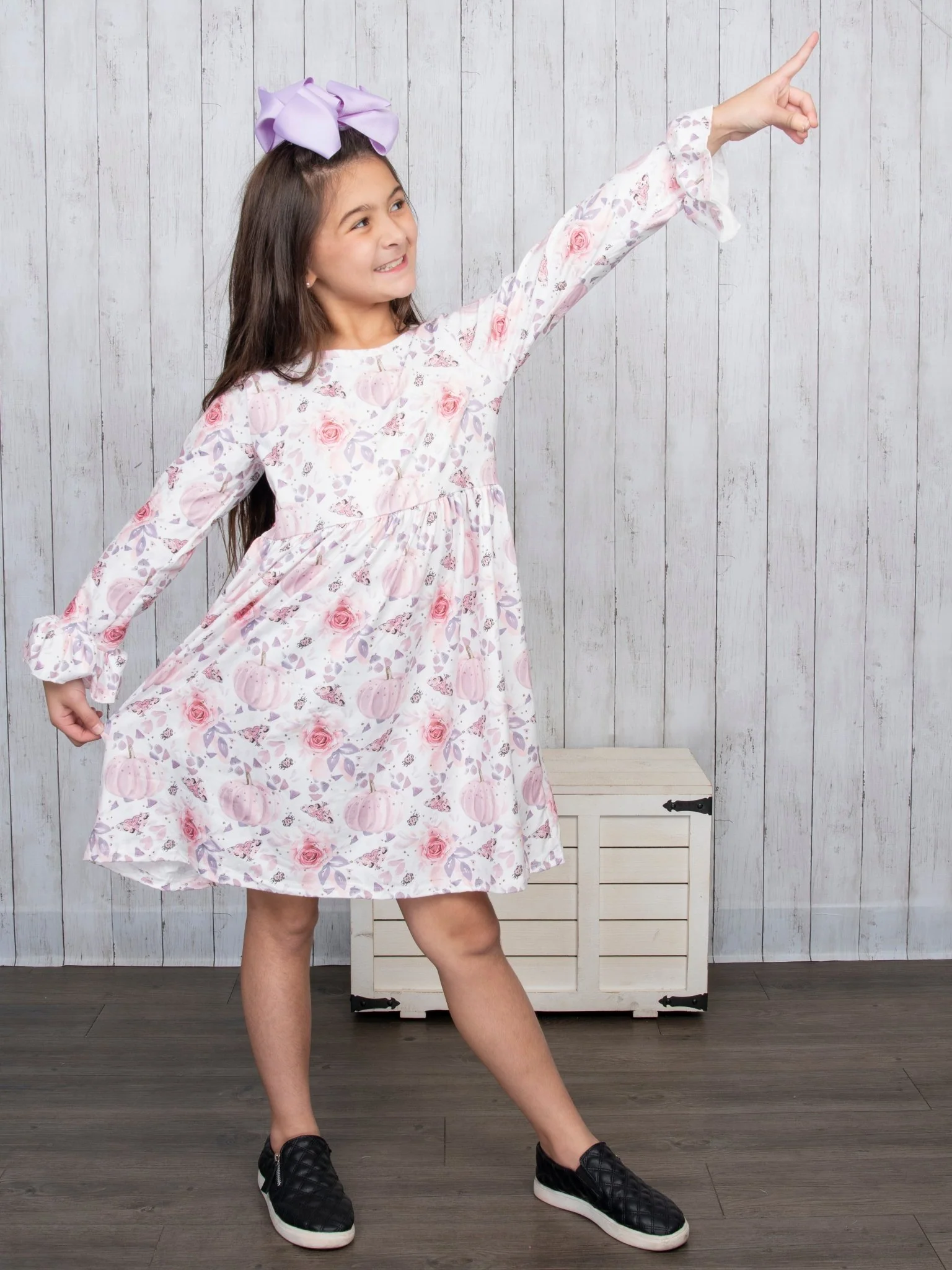 Pink Floral Pumpkin Dress - Image 10