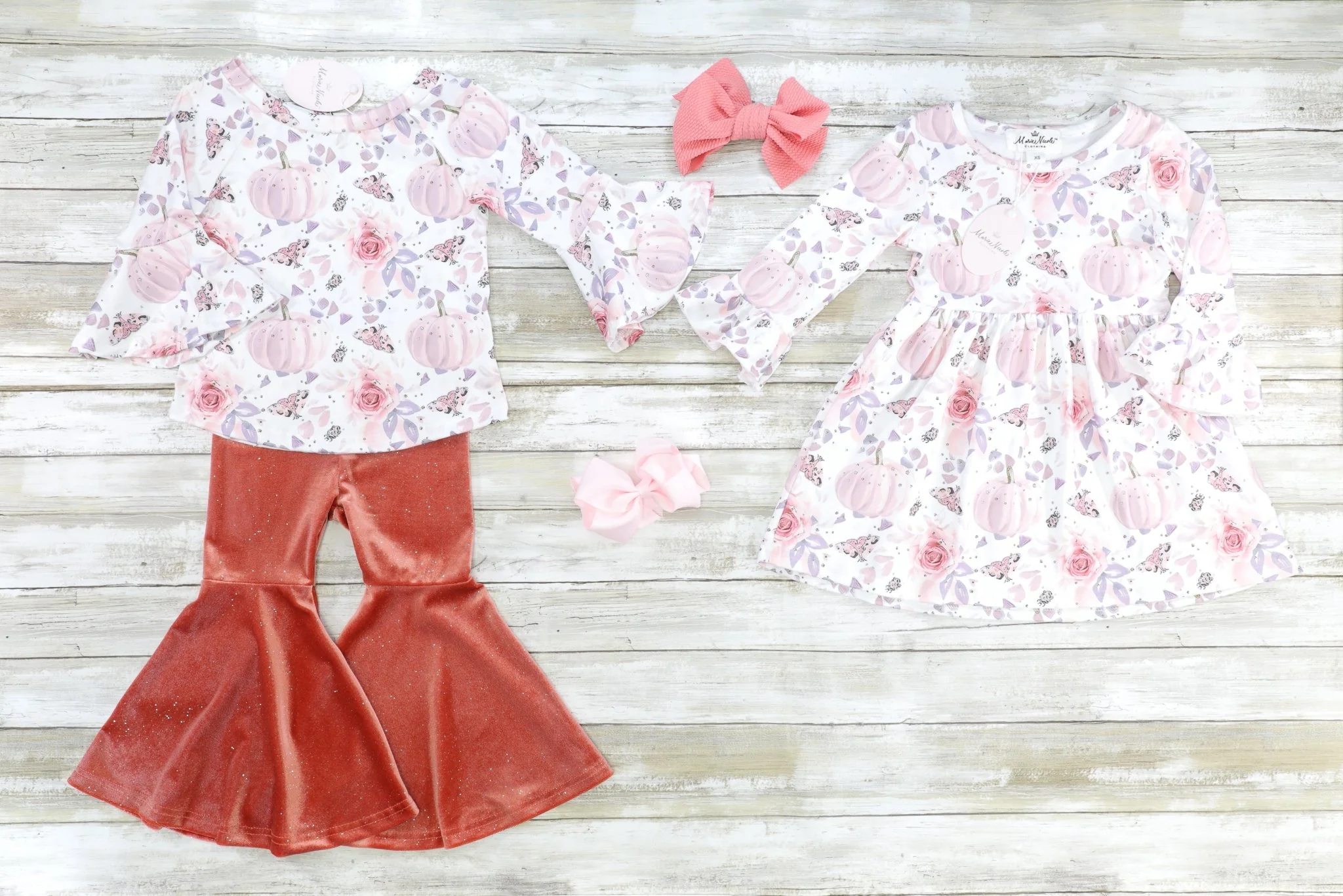 Pink Floral Pumpkin Dress - Image 2