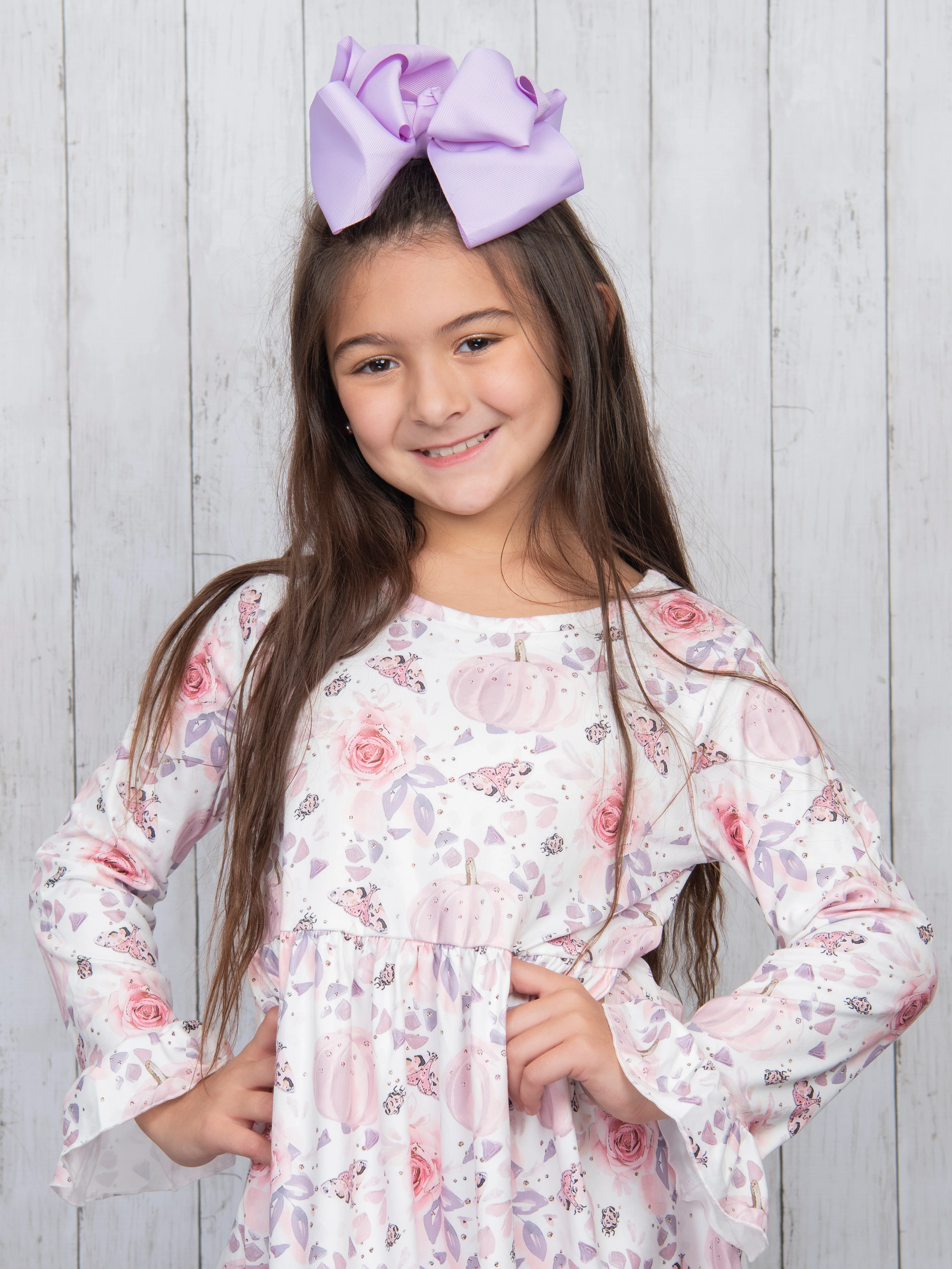 Pink Floral Pumpkin Dress - Image 8