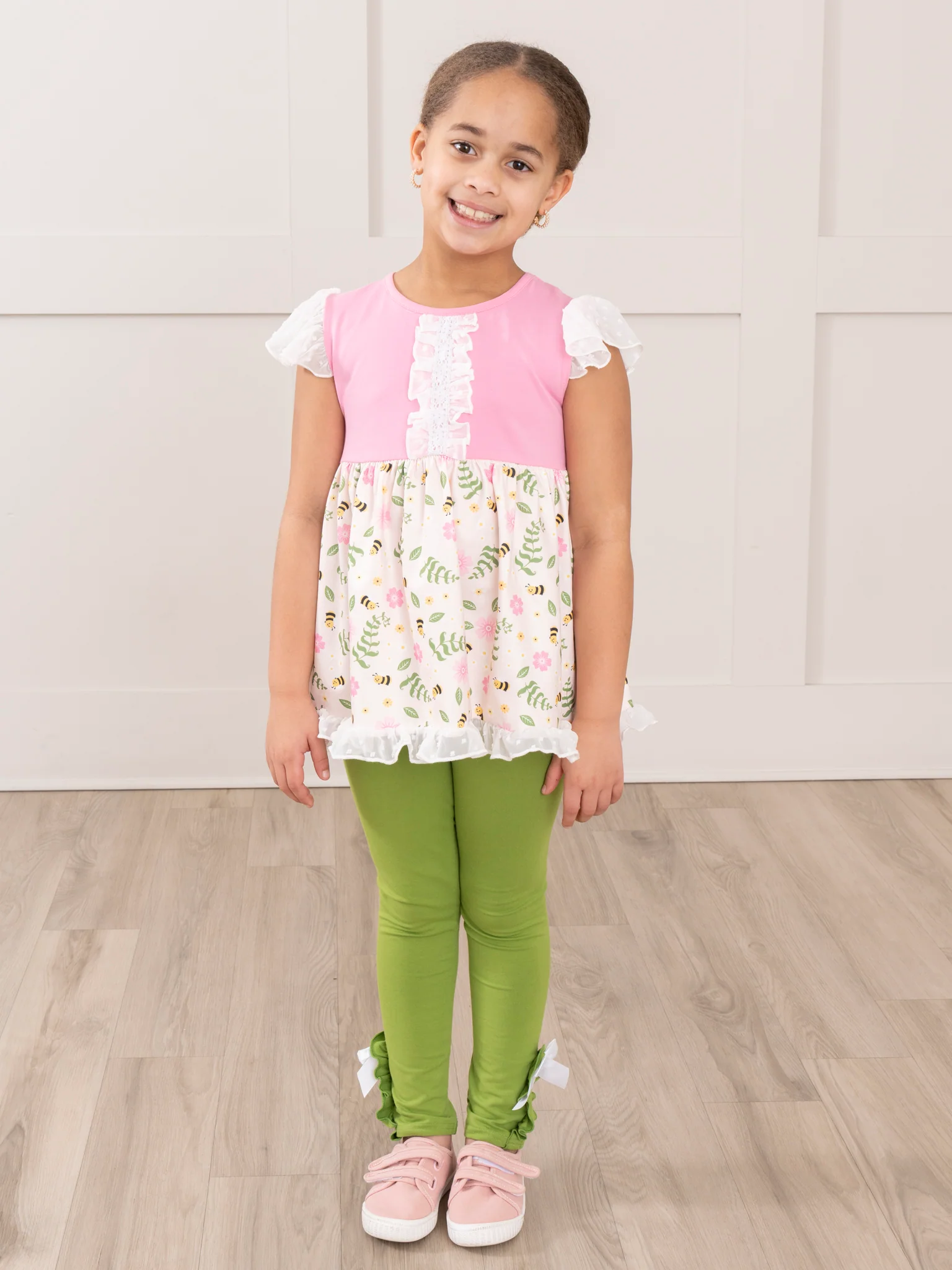 Pink Garden Frolic Ruffle Outfit