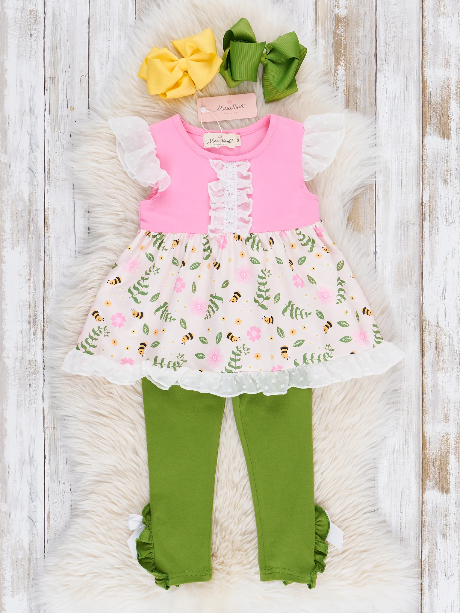 Pink Garden Frolic Ruffle Outfit - Image 2