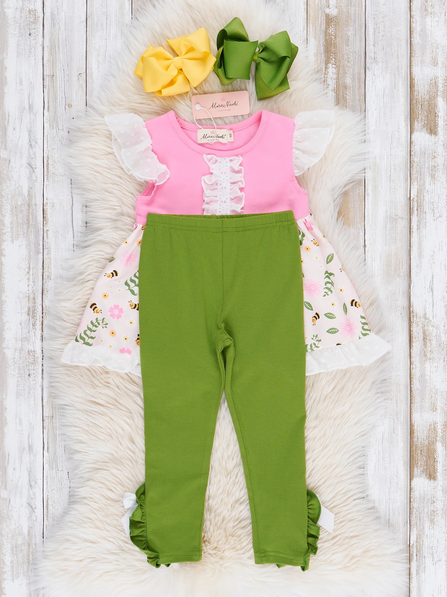 Pink Garden Frolic Ruffle Outfit - Image 3