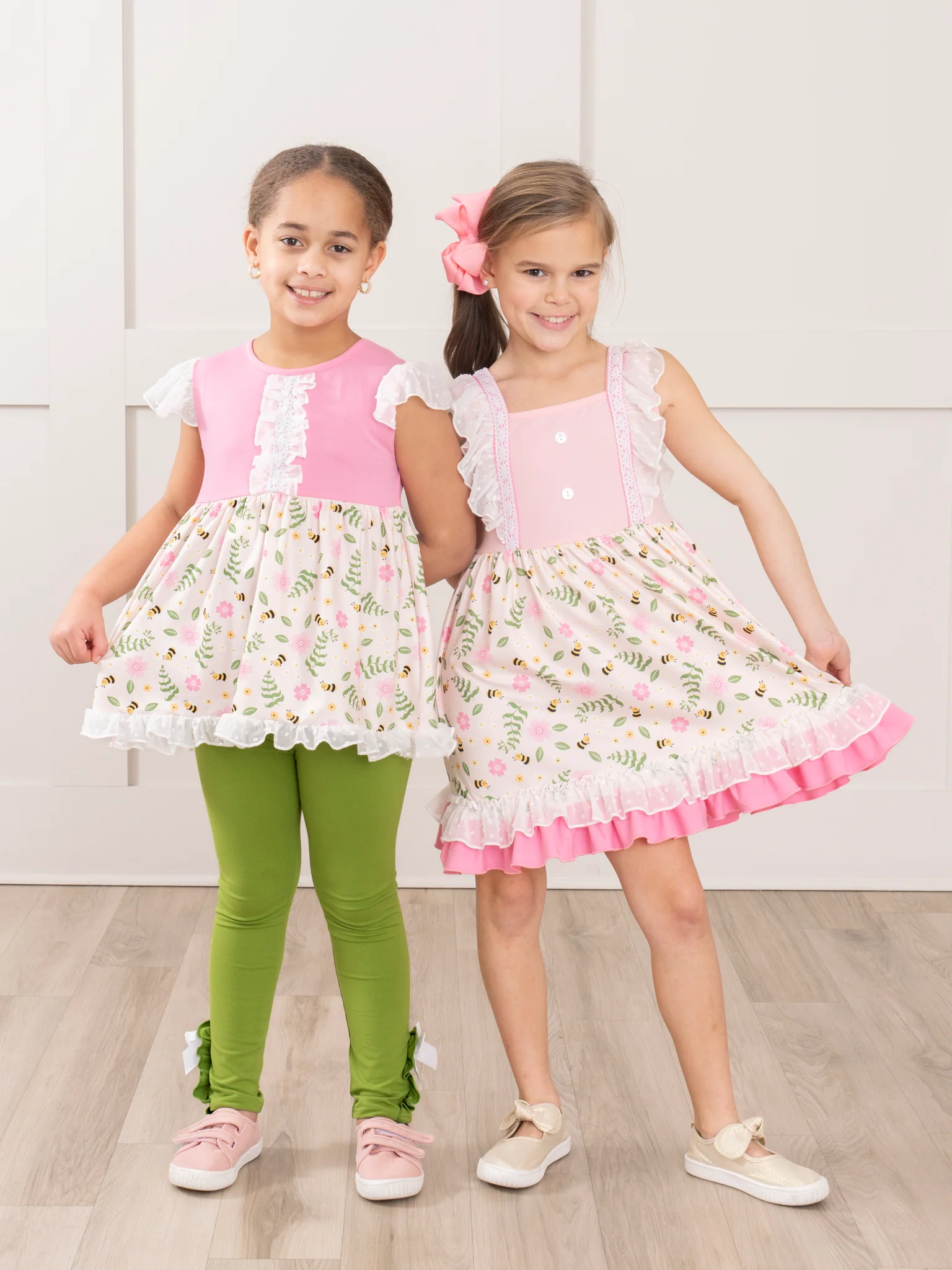 Pink Garden Frolic Ruffle Outfit - Image 5