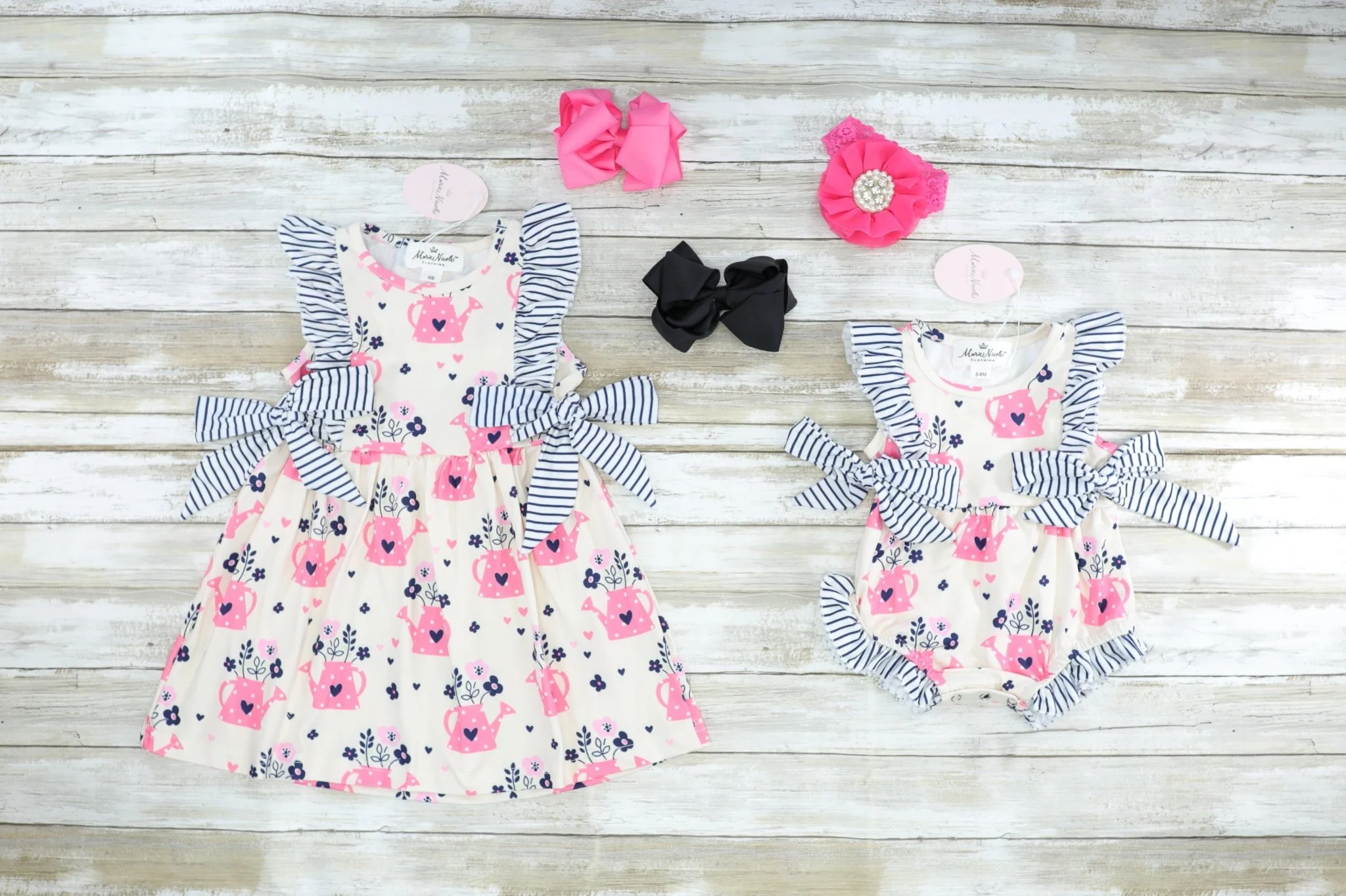 Pink Gardening Ruffle Swing Dress - Image 2