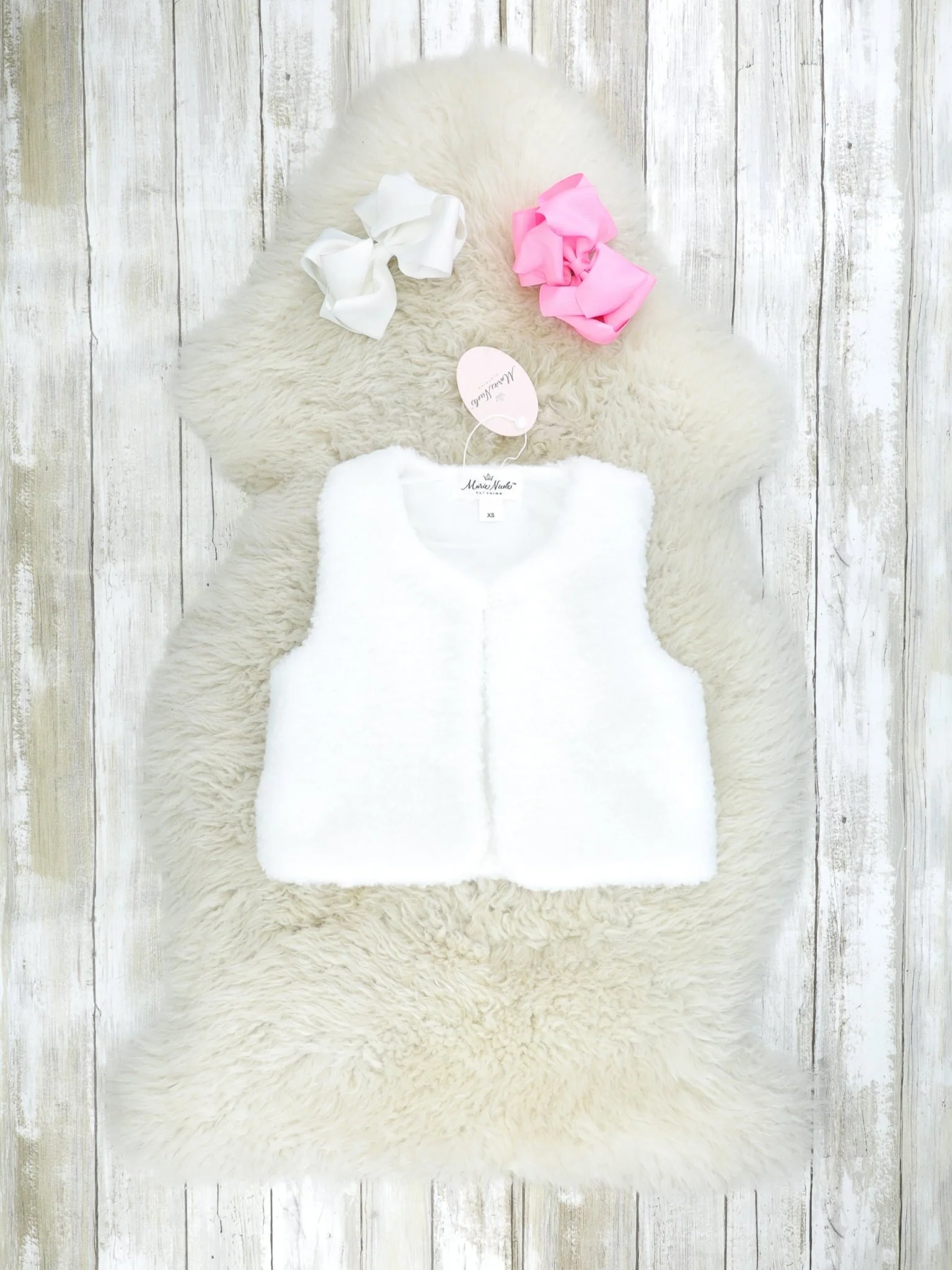 Pink Gingham Christmas Tree Dress & Vest - Image 5