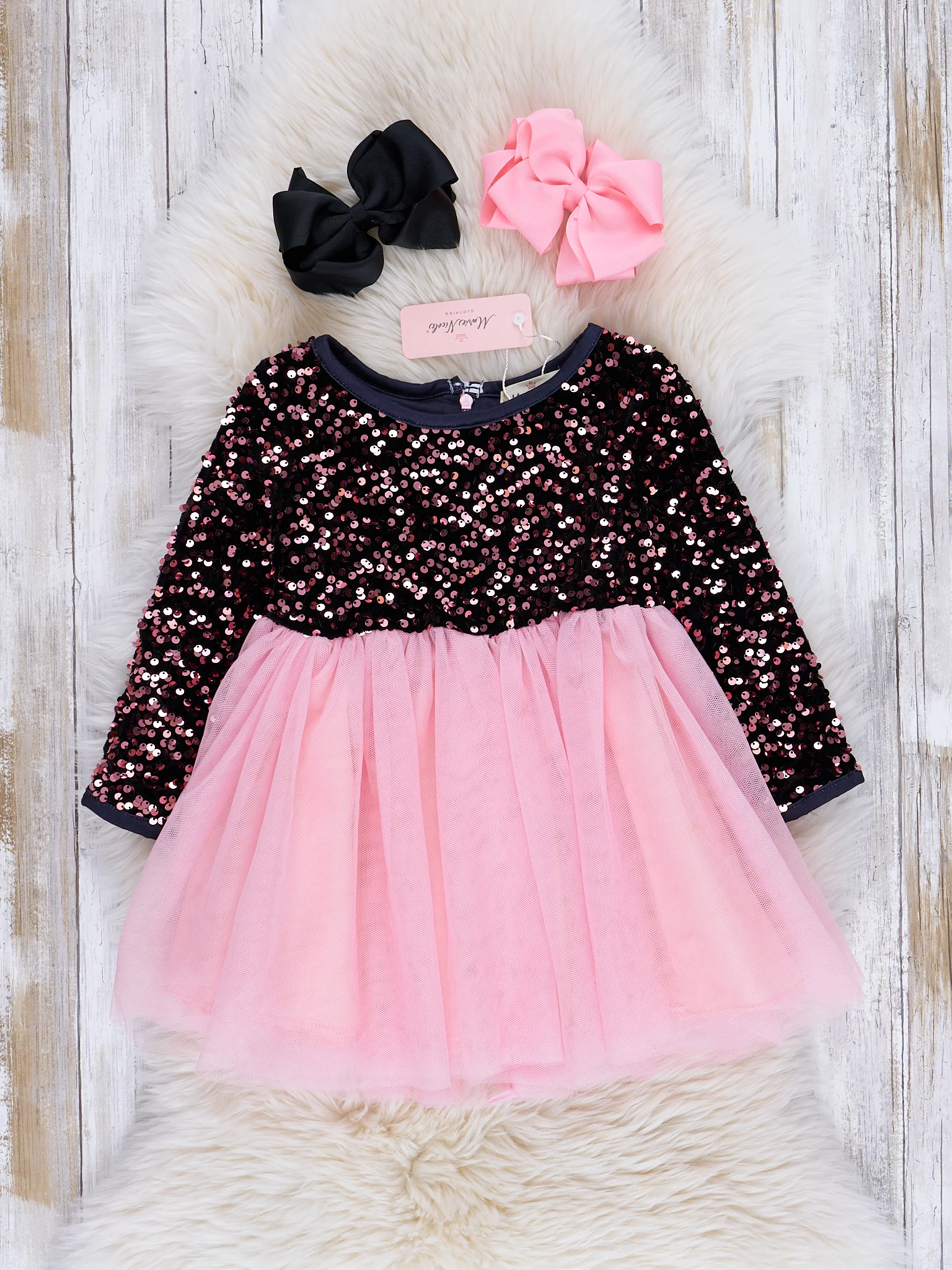 Pink Sparkle Party Tulle Dress - Image 2