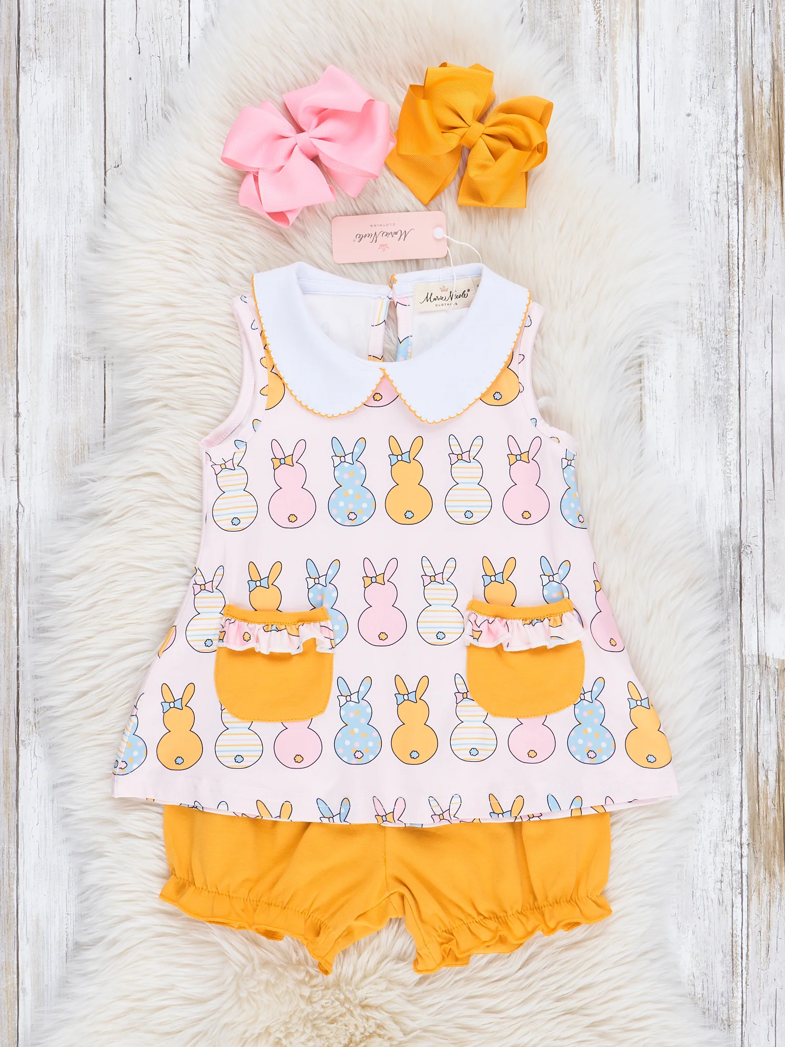 Pink Golden Bunny Surprise Outfit