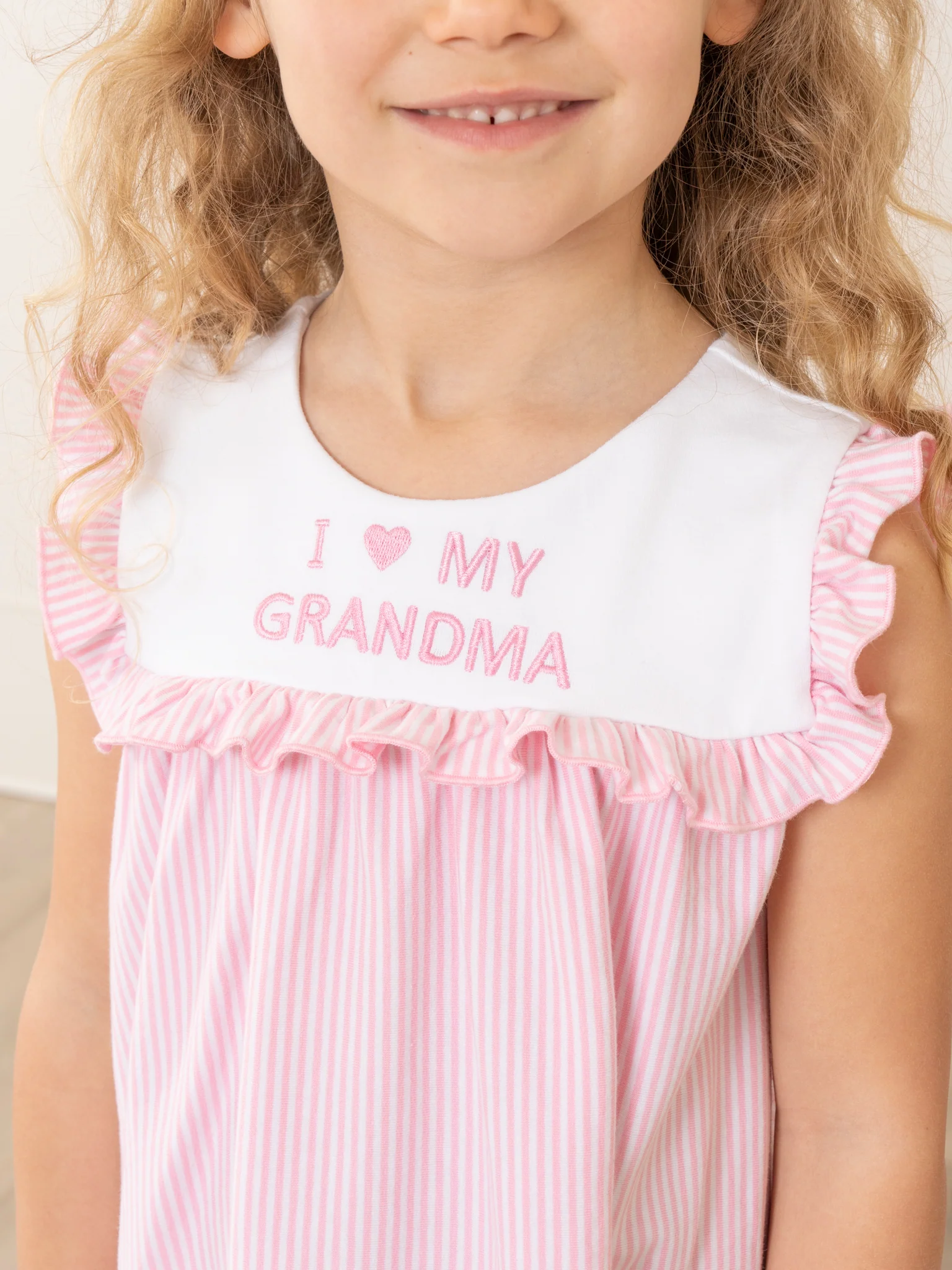 Pink Grandma Love Ruffle Dress - Image 4