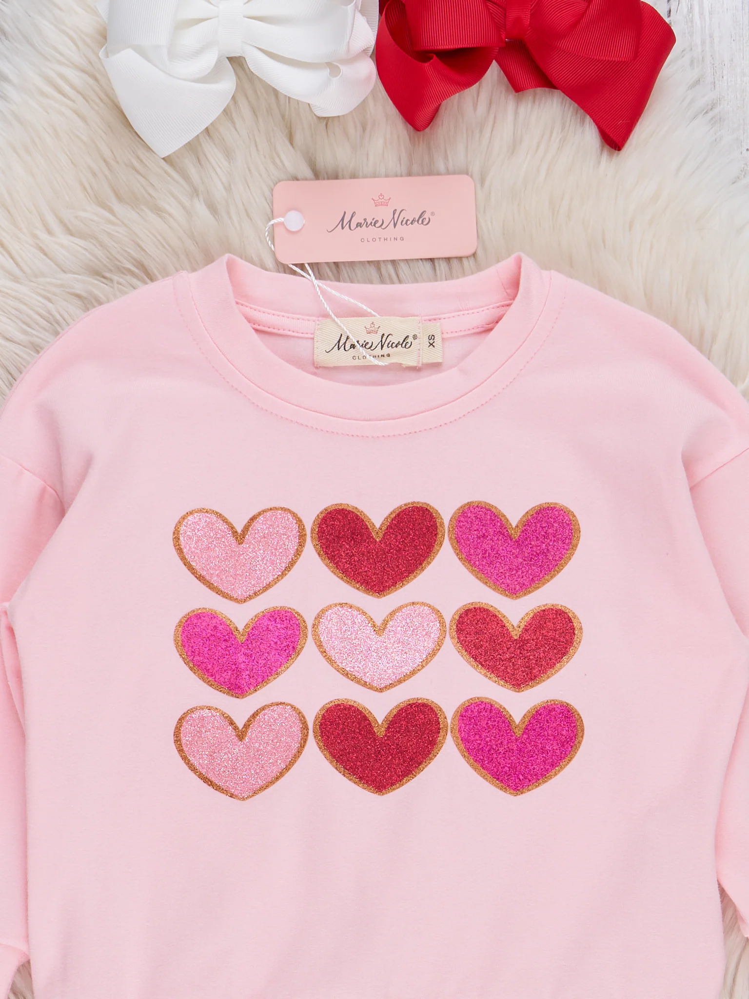 Pink Hearts Bell Bottoms Outfit - Image 4