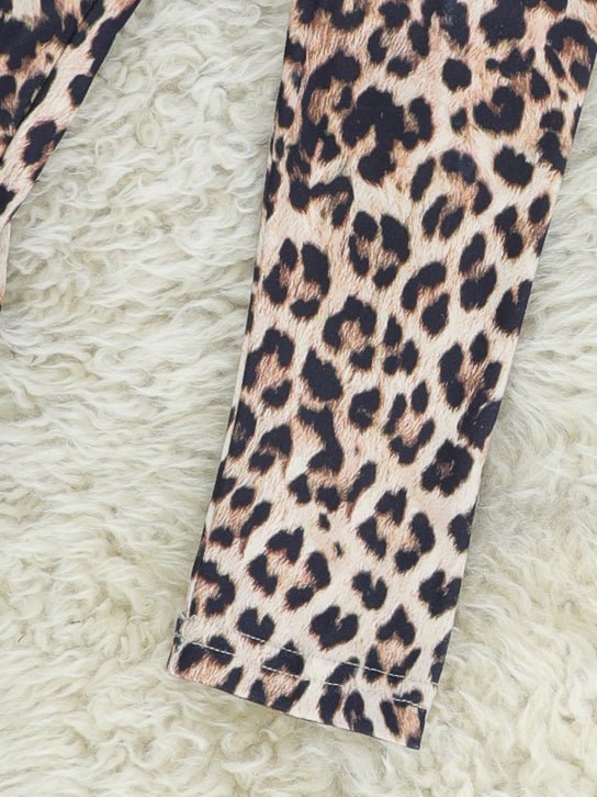 Pink "HO HO HO" Leopard Hoodie Outfit - Image 3