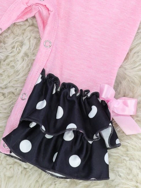 Pink "I'm Snow Cute" Ruffle Romper - Image 2