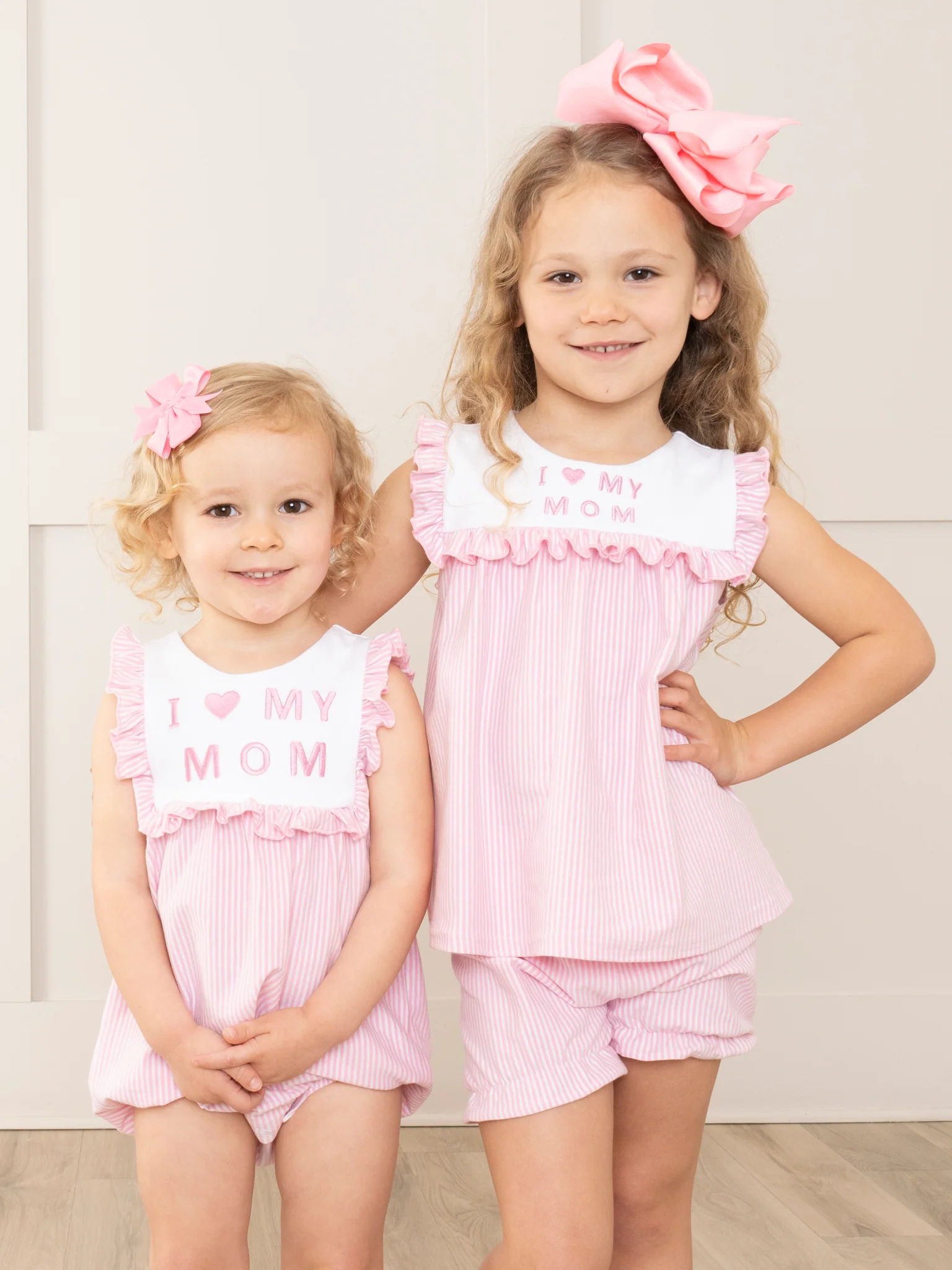 Pink Mom Love Bubble Romper - Image 3