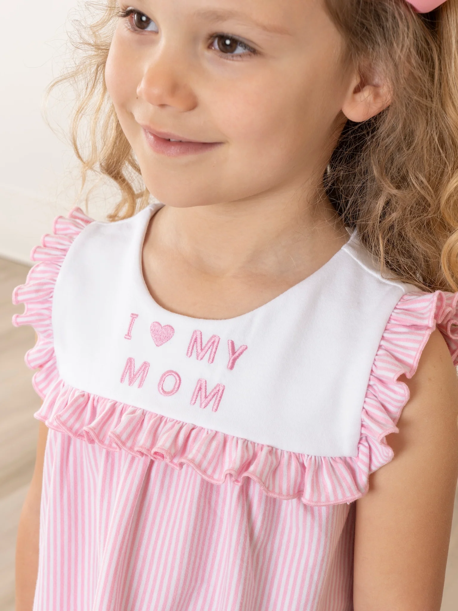 Pink Mom Love Ruffle Dress - Image 4