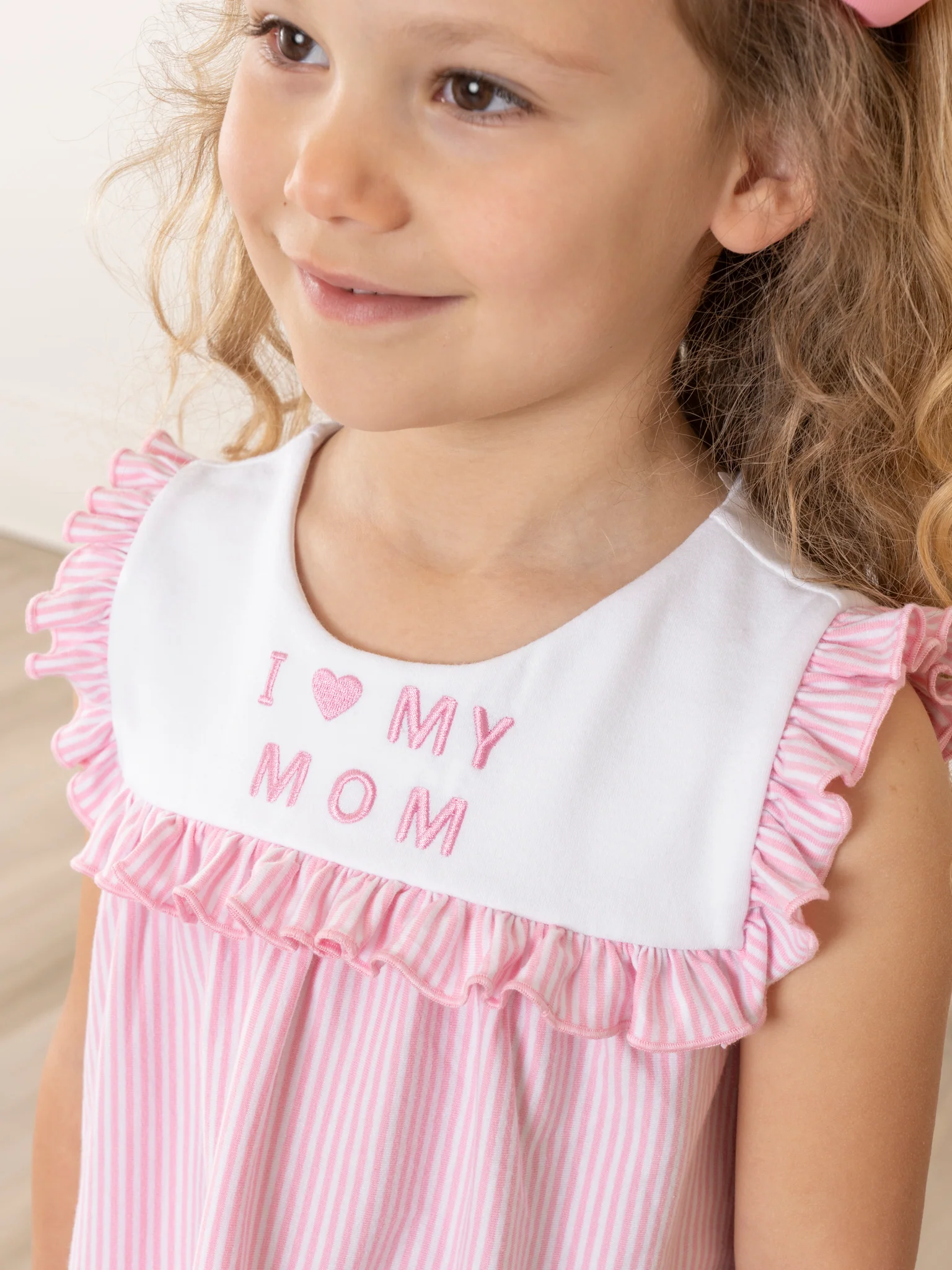 Pink Mom Love Ruffle Outfit - Image 4