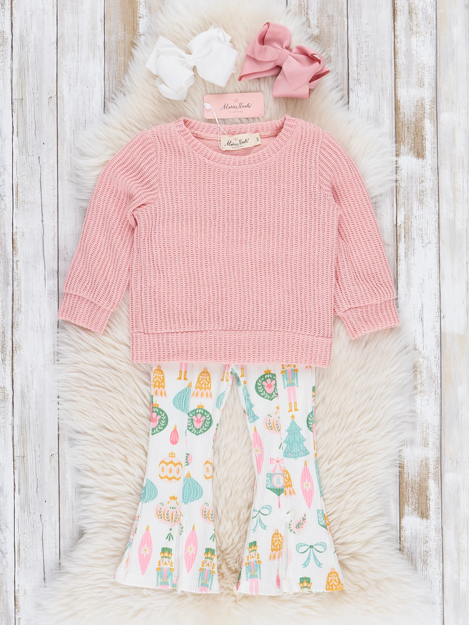 Pink Nutcracker Dreams Bell Bottoms Outfit